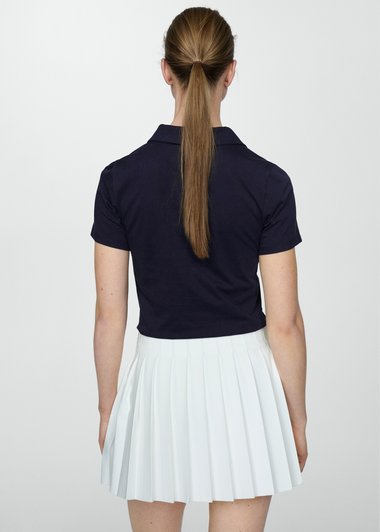 100% cotton polo shirt with logo - Reverse of the article
