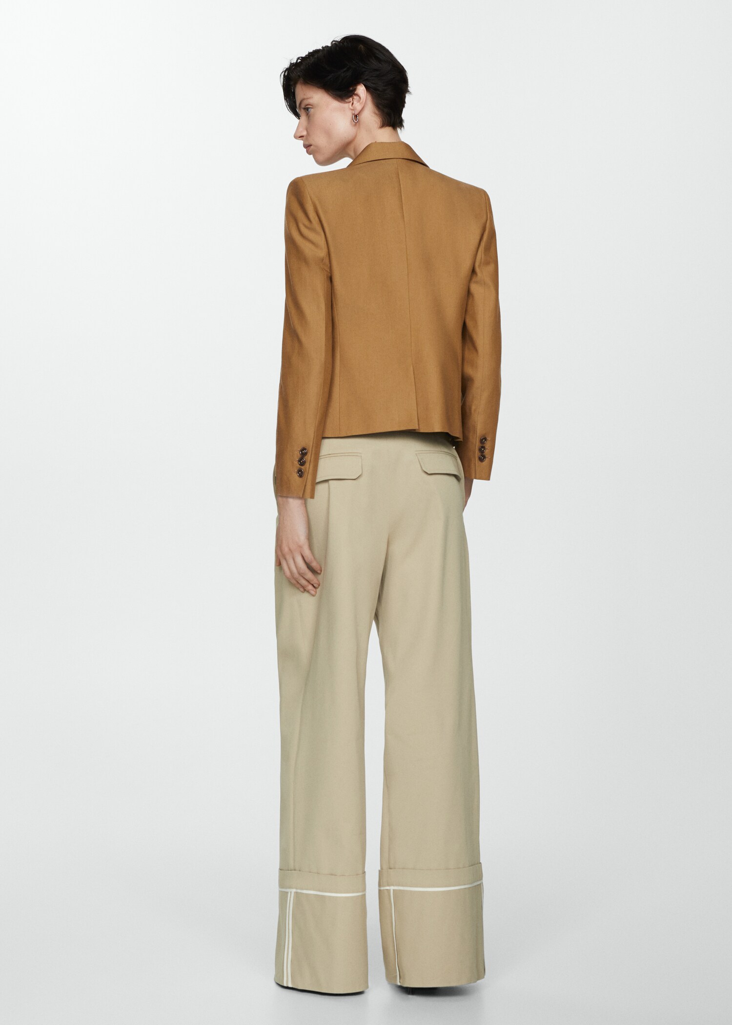 Cotton lyocell jacket - Reverse of the article