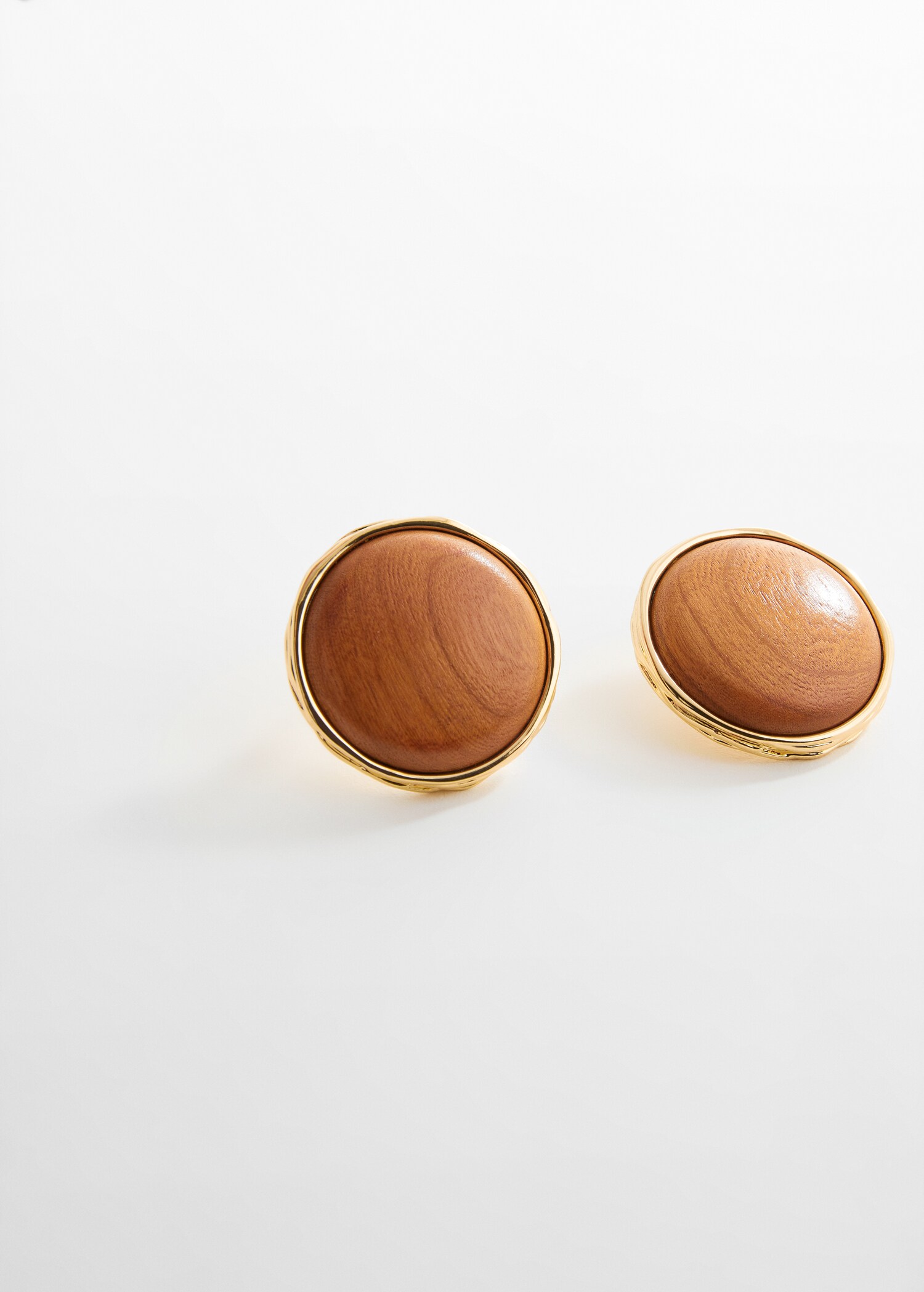 Pendientes madera diseño circular - Detalle del artículo 1