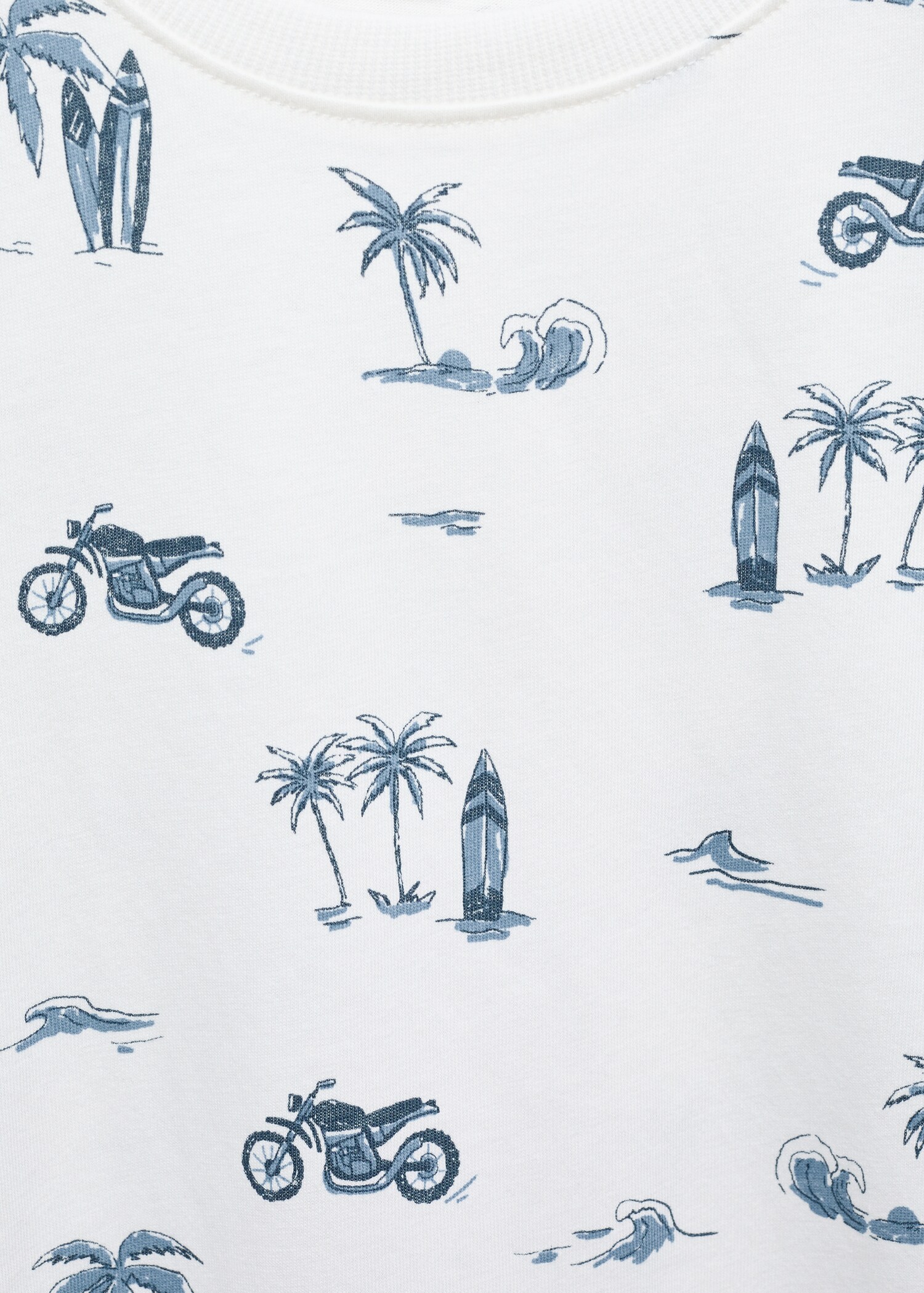 Printed cotton-blend T-shirt - Details of the article 8