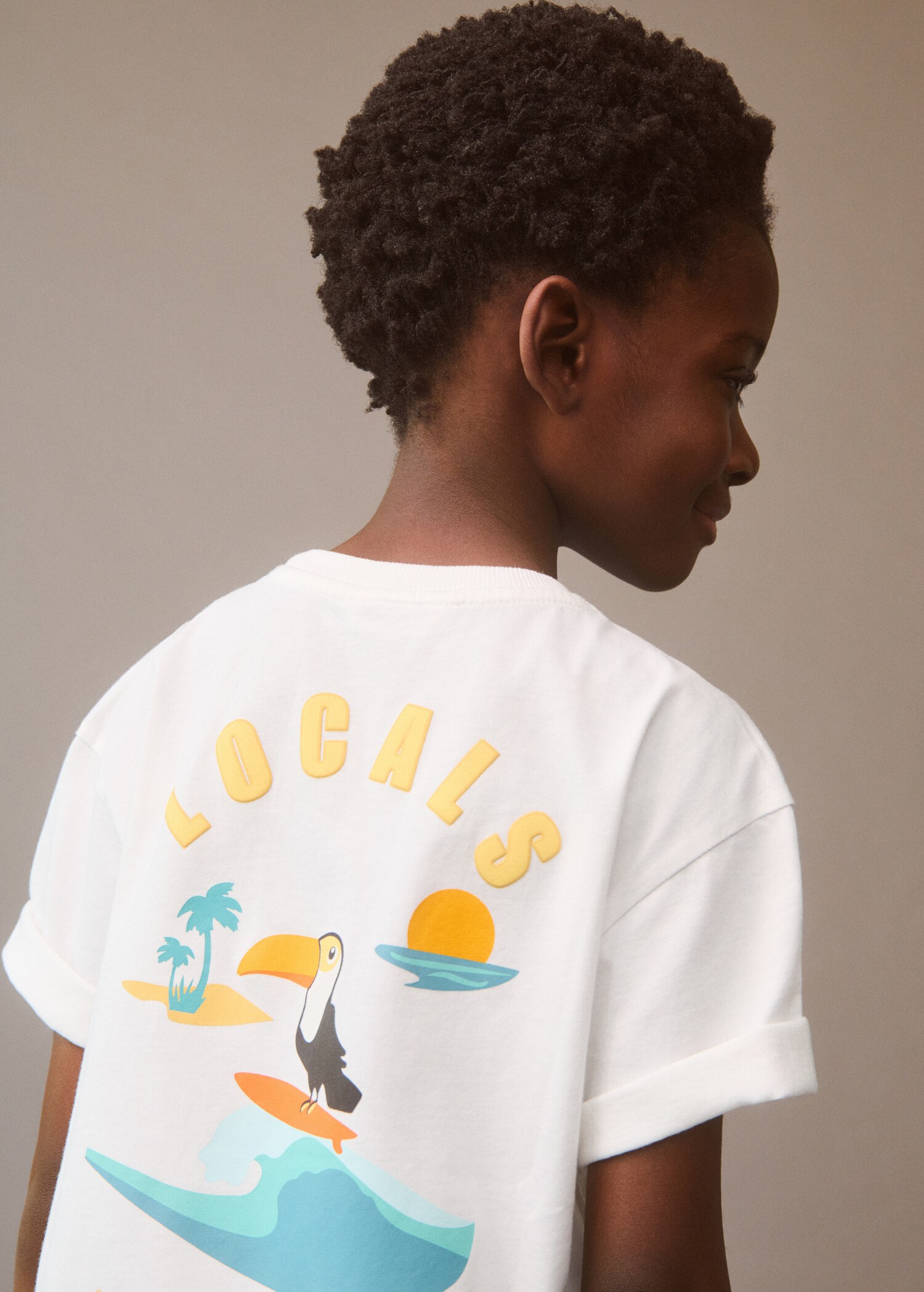 Printed cotton-blend T-shirt - Details of the article 5