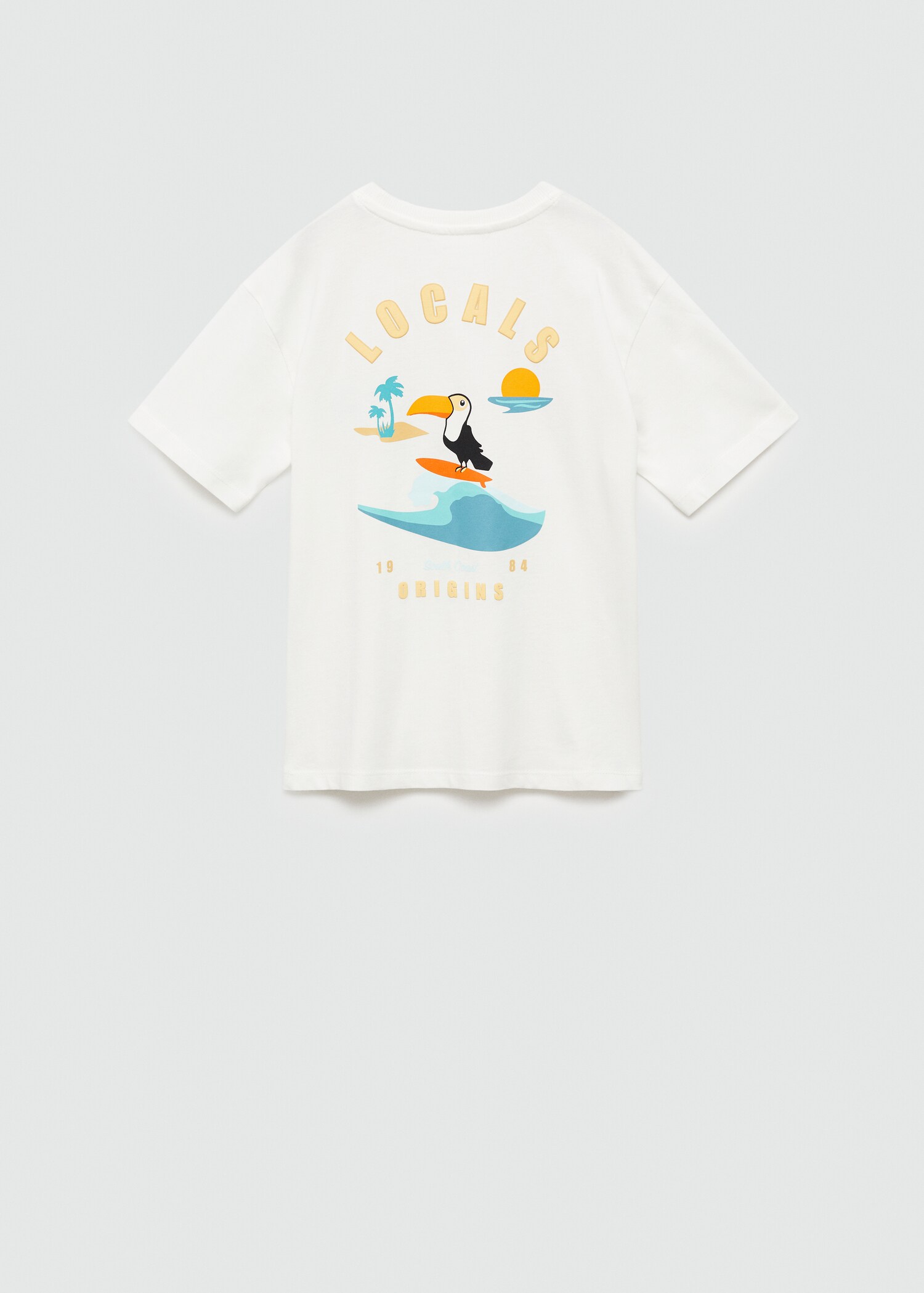 Printed cotton-blend T-shirt - Reverse of the article