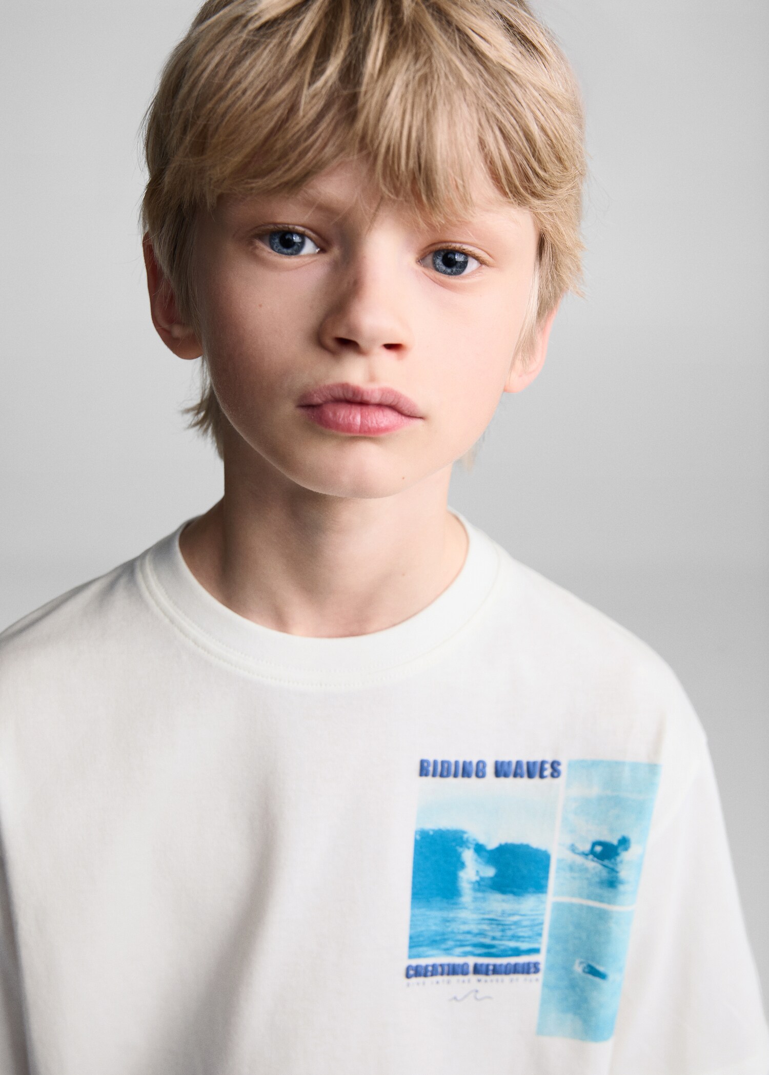 Tryckt bomull-blandning t-shirt - Detaljer om artikeln 1