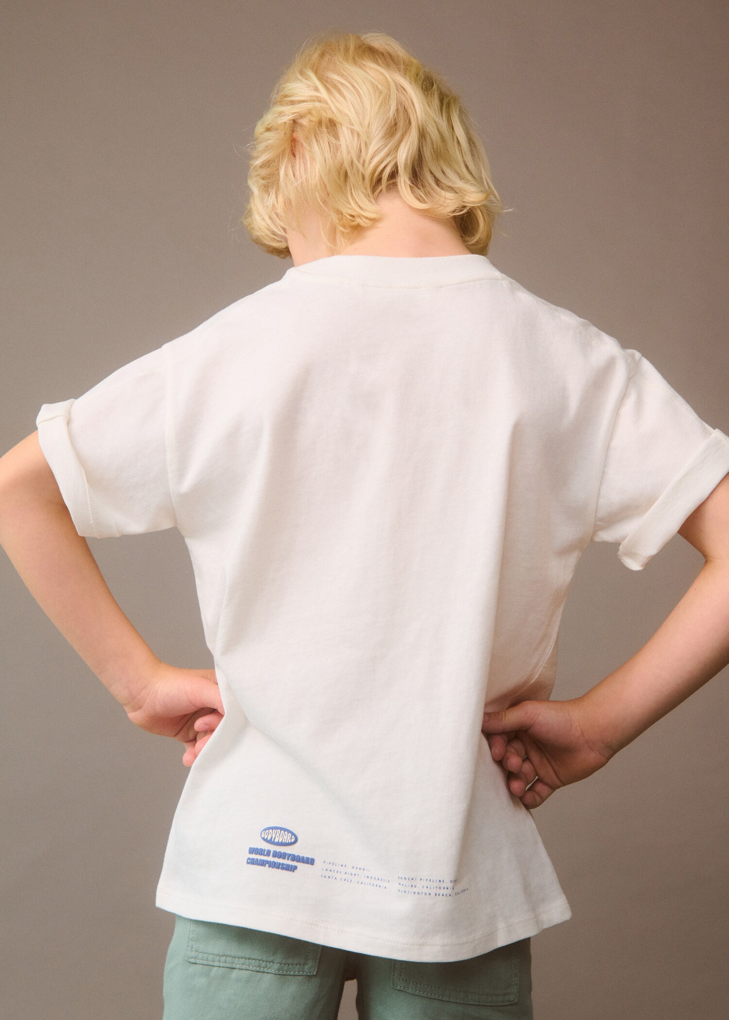 Tryckt bomull-blandning t-shirt - Detaljer om artikeln 7
