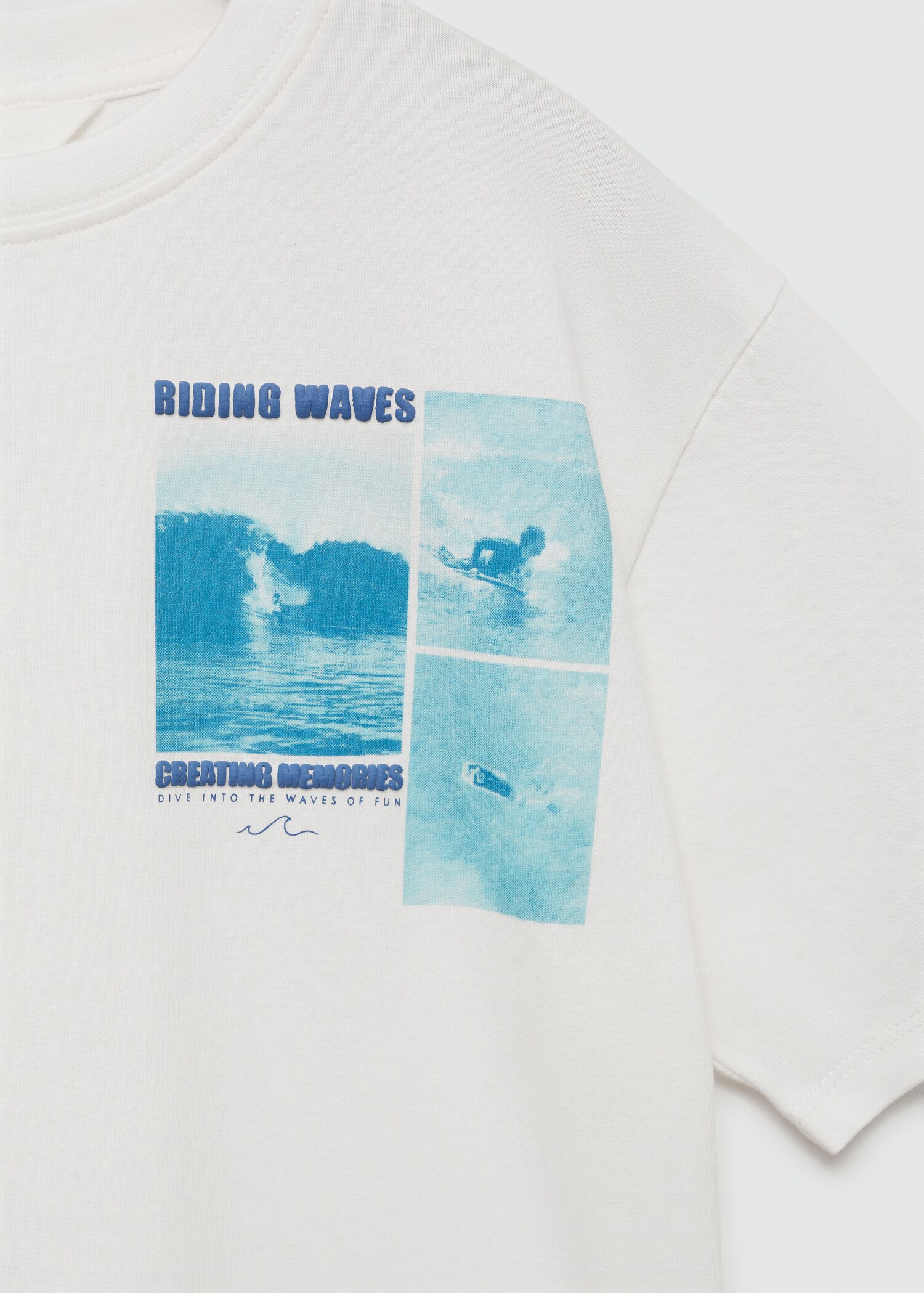 Tryckt bomull-blandning t-shirt - Detaljer om artikeln 8