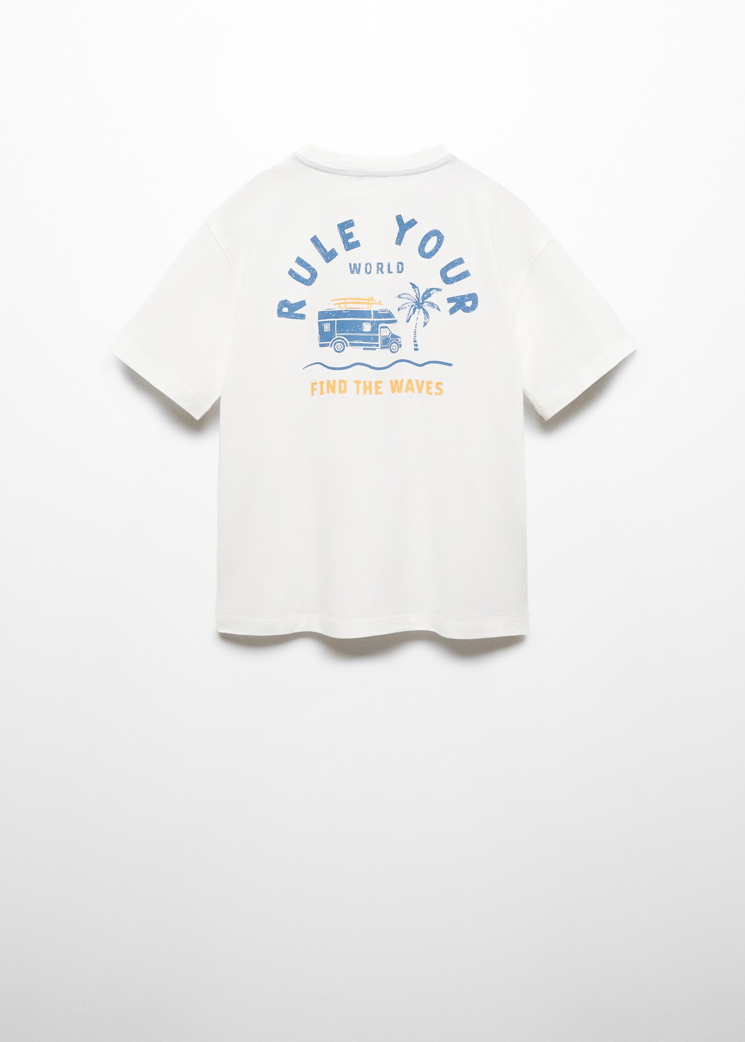 Printed cotton-blend T-shirt - Reverse of the article