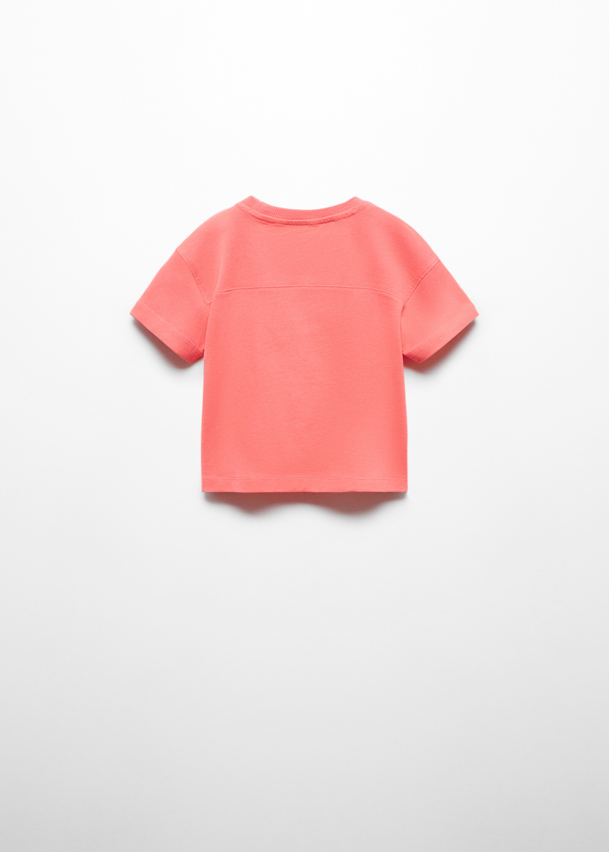 T-shirt i bomull tryckt budskap - Artikelns baksida