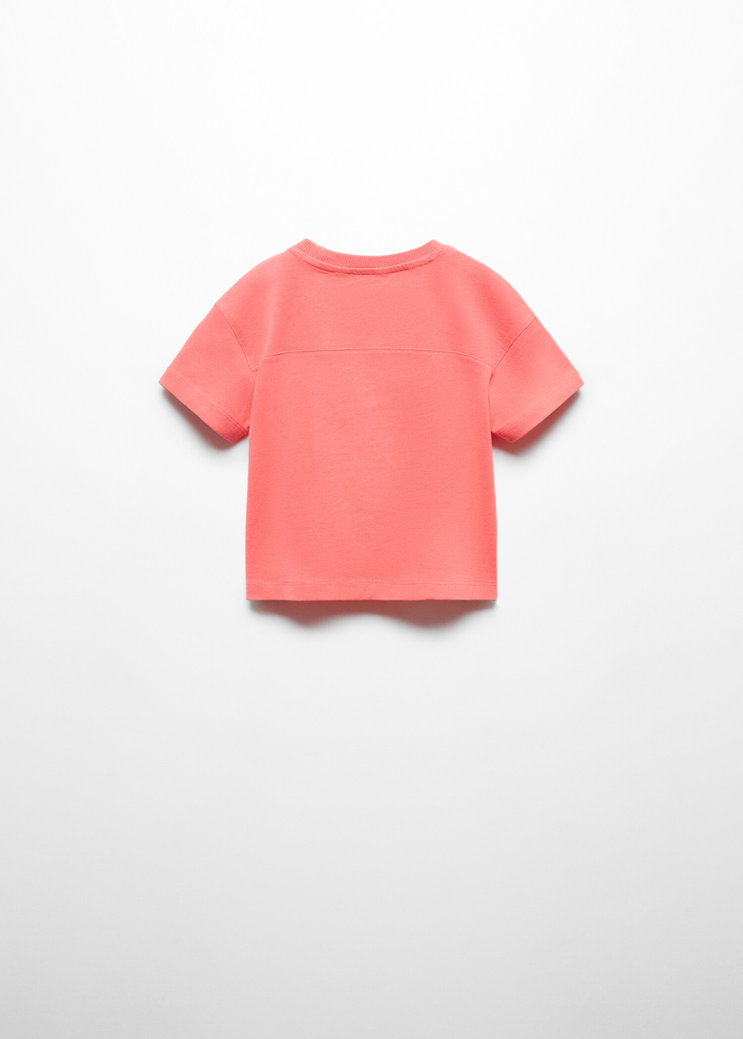 T-shirt i bomull tryckt budskap - Artikelns baksida