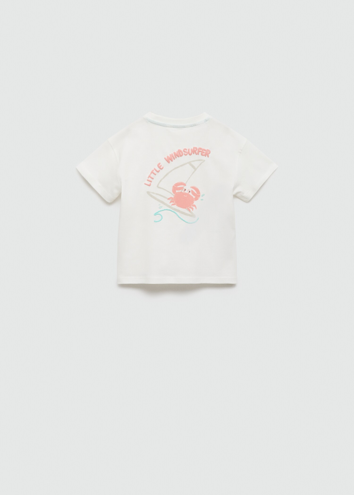 Printed message T-shirt - Reverse of the article