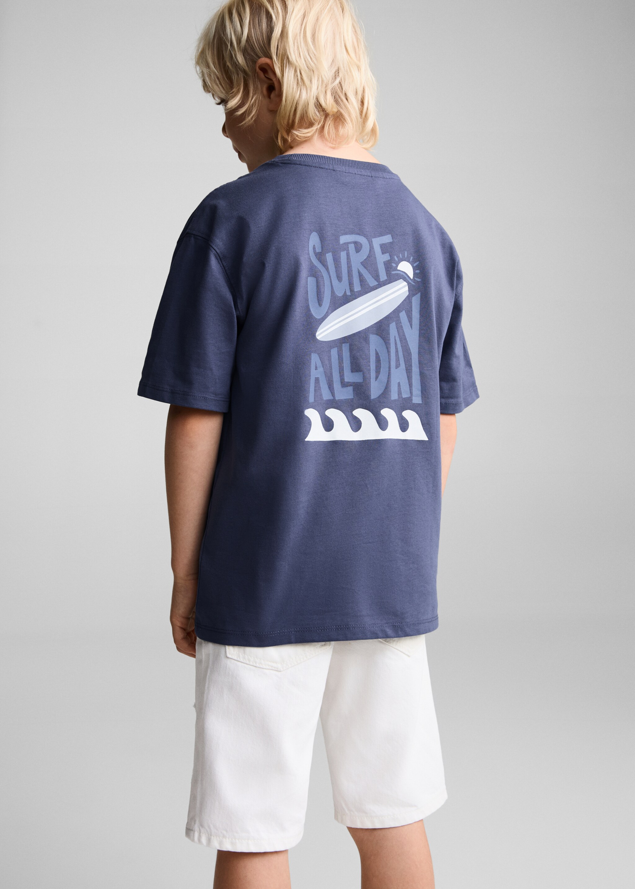 Surf printed t-shirt - Reverse of the article