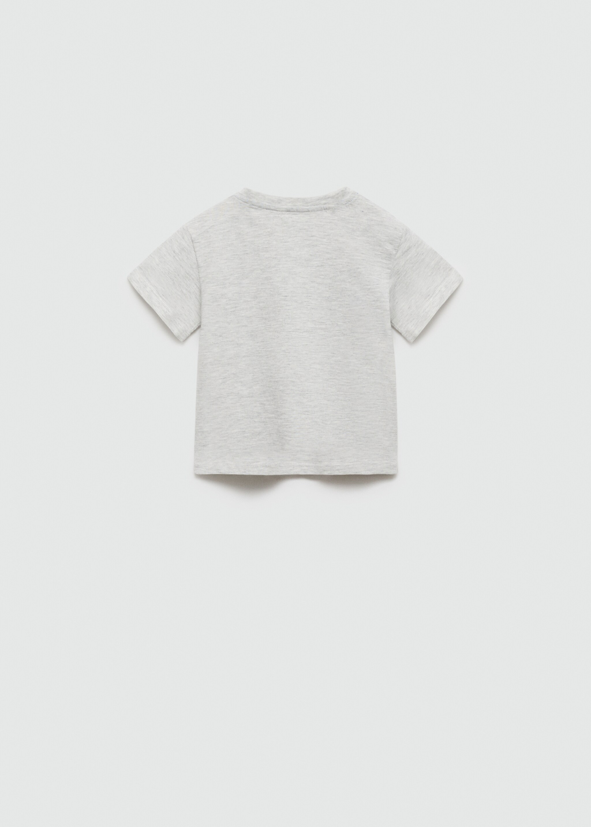 T-shirt met haai - Achterkant van het artikel, Lichtgrijs. Ref: 67017930-00.
