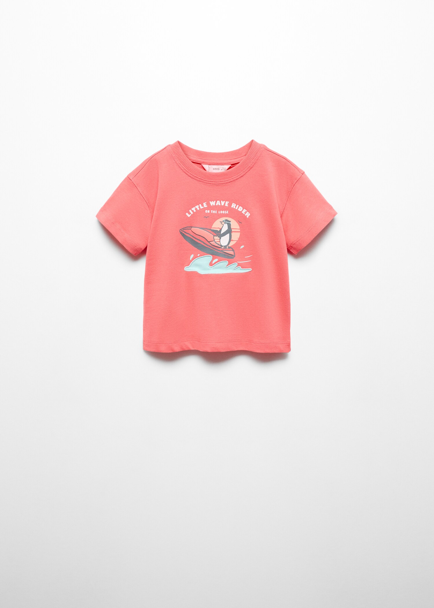 Printed cotton-blend T-shirt - Article without model