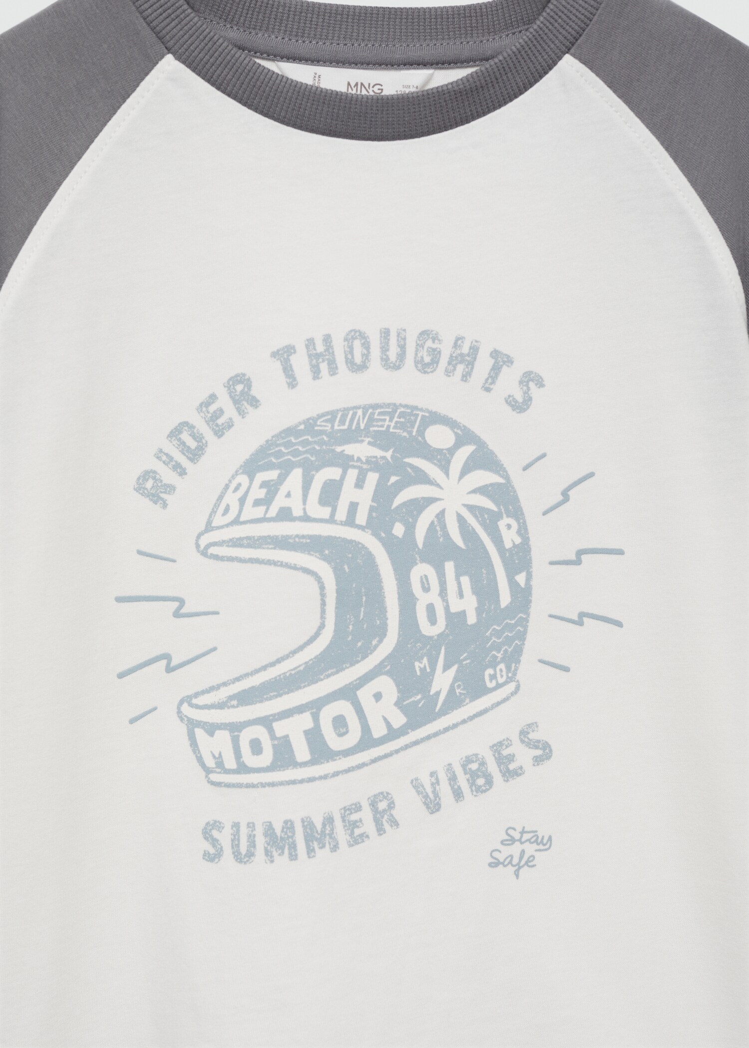 Two-tone printed t-shirt - Details of the article 8