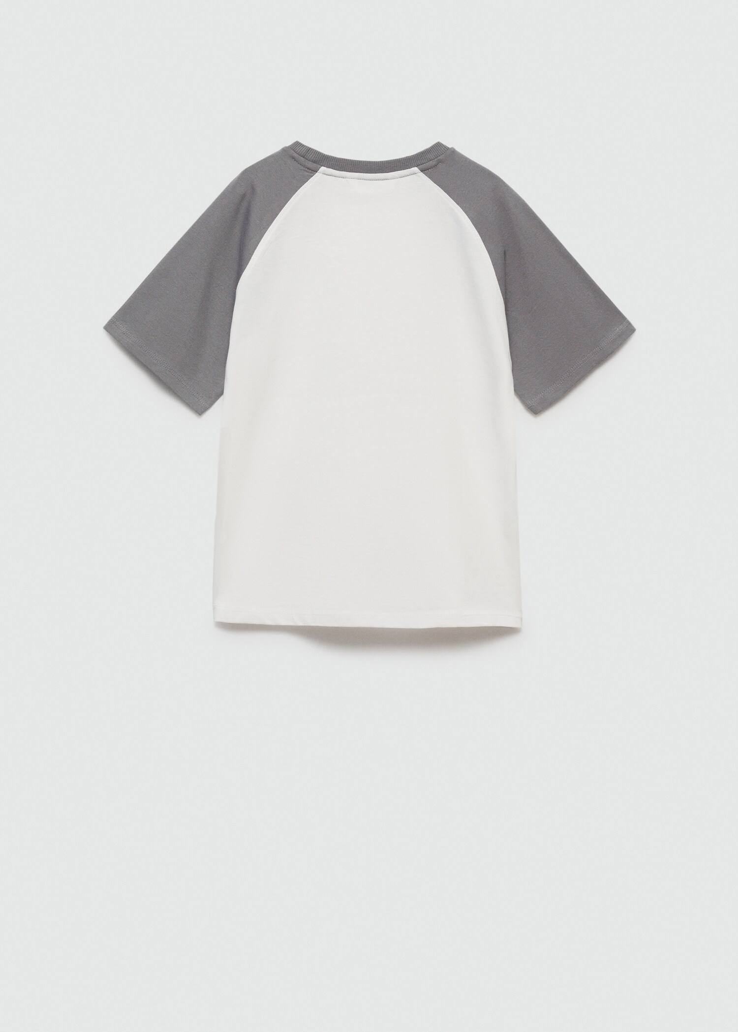 Two-tone printed t-shirt - Reverse of the article