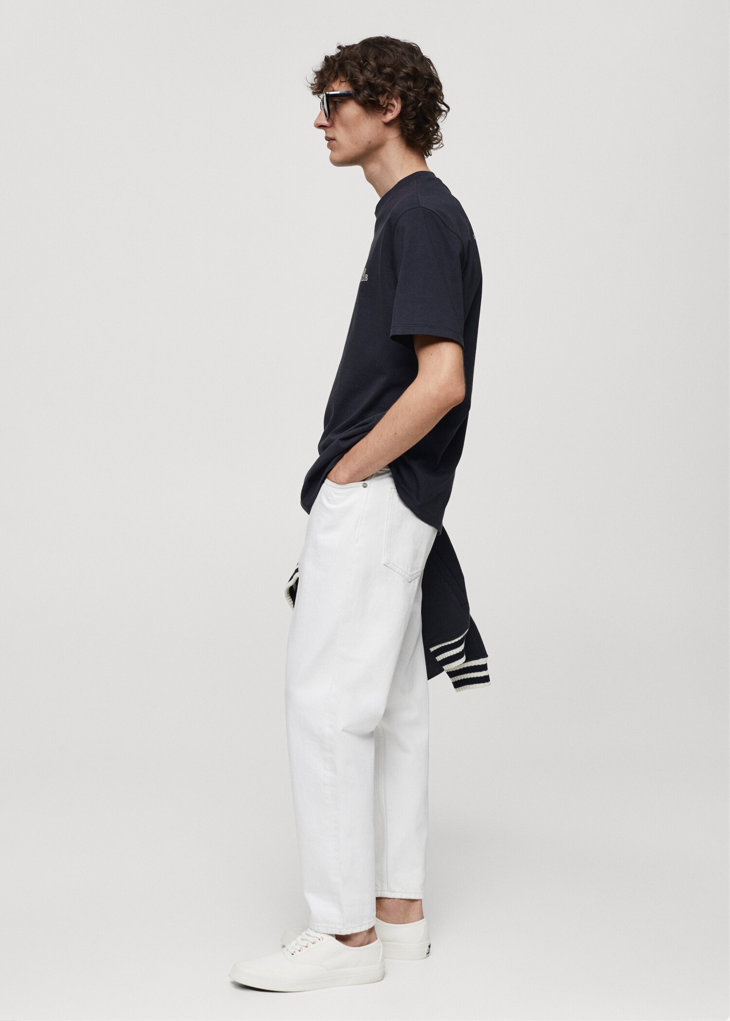Regular fit printed cotton t-shirt - Details of the article 2