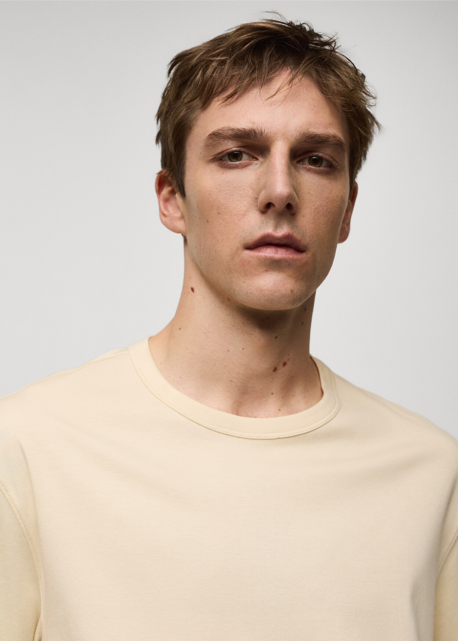 100% cotton slim-fit t-shirt - Details of the article 1