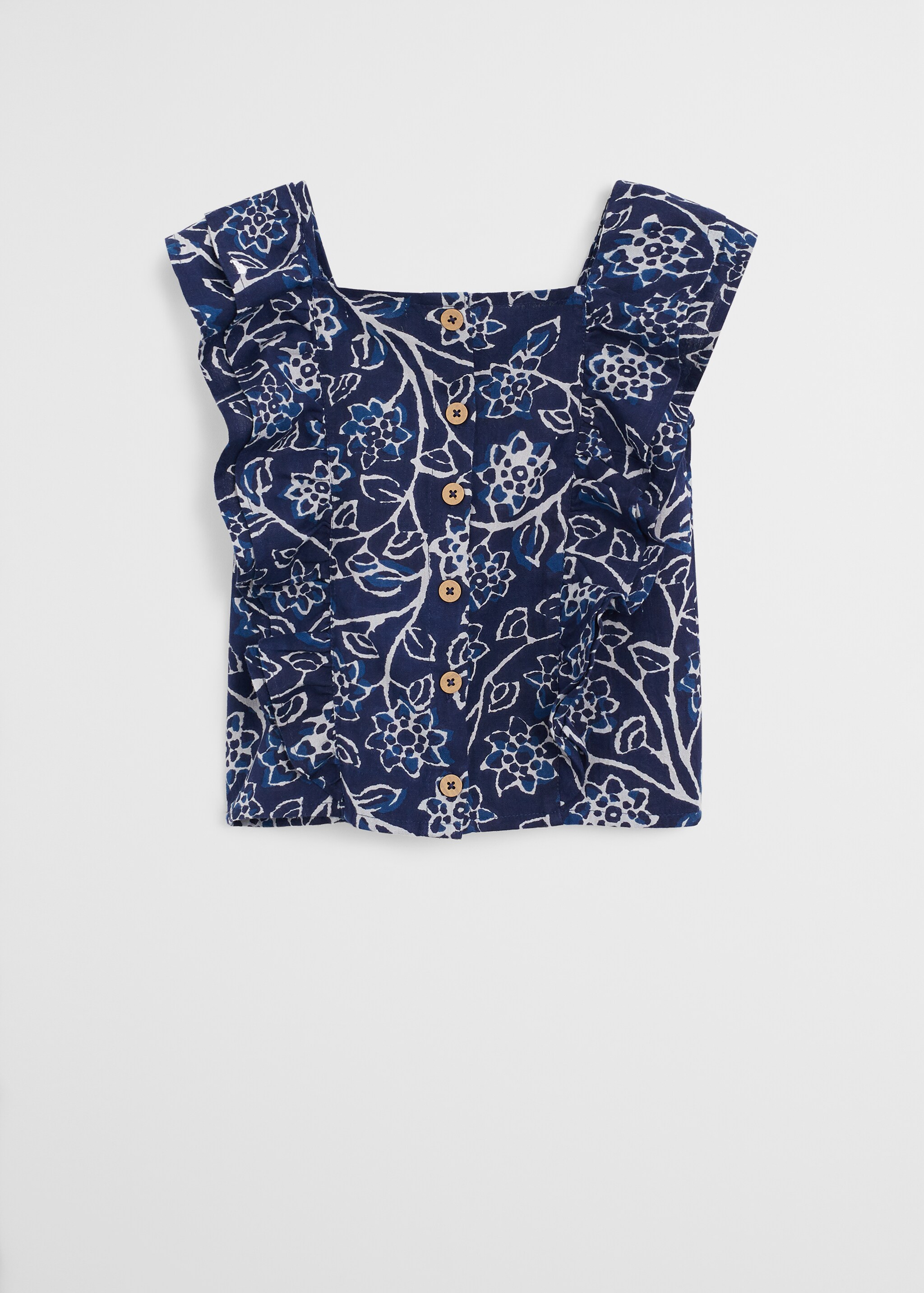 Ruffles printed blouse - Reverse of the article