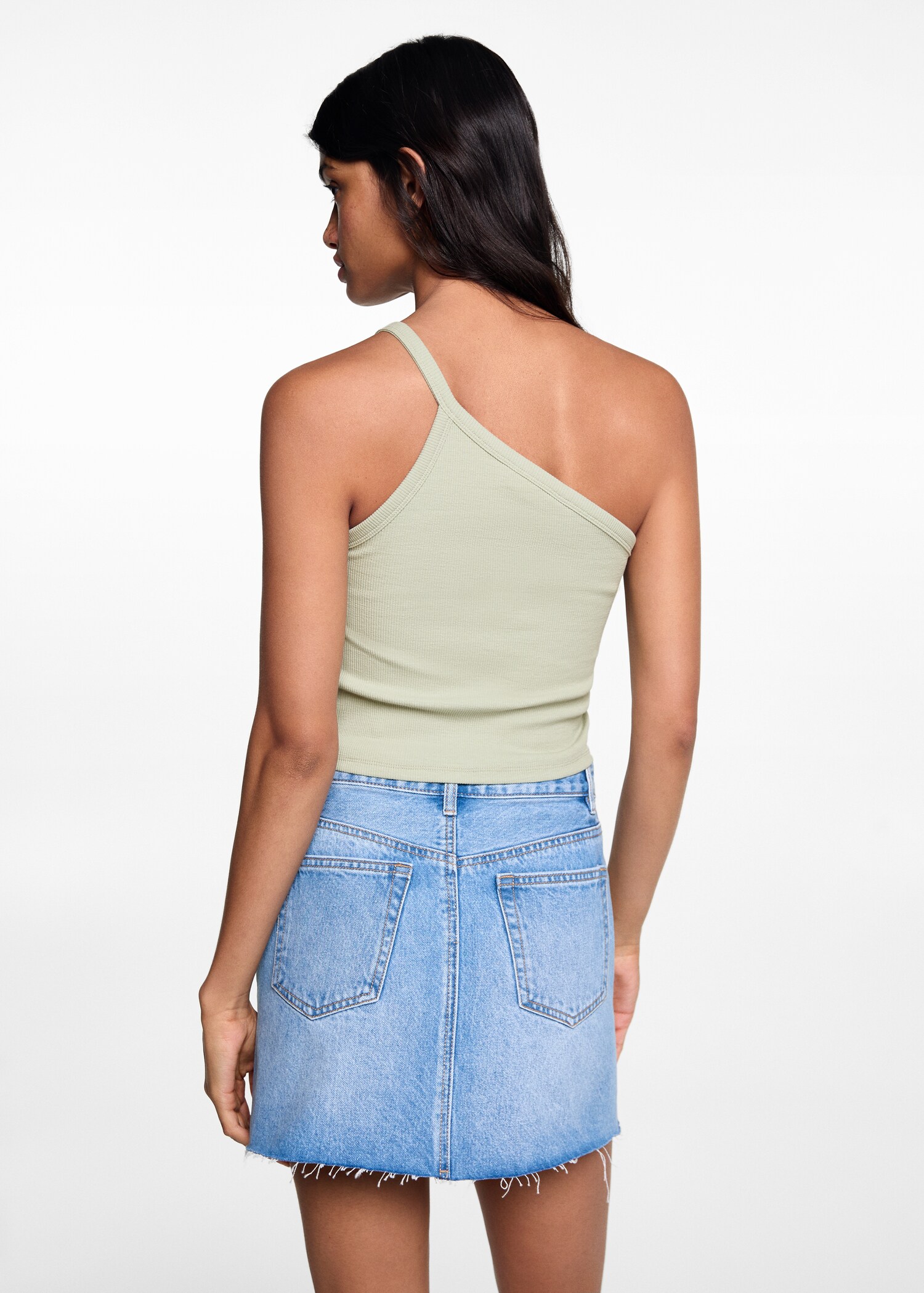 Asymmetrical crop top - Reverse of the article