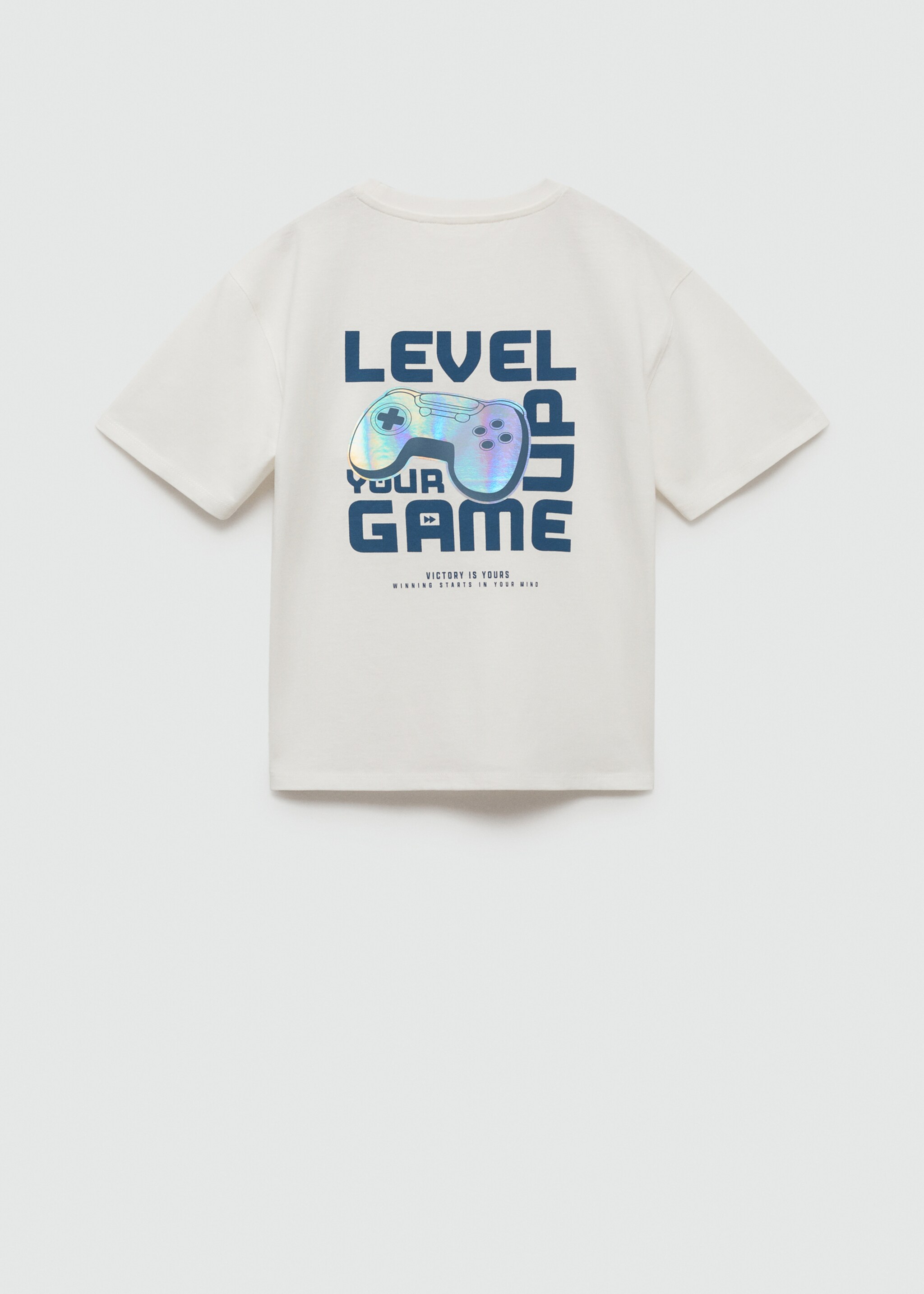 Printed cotton-blend T-shirt - Reverse of the article