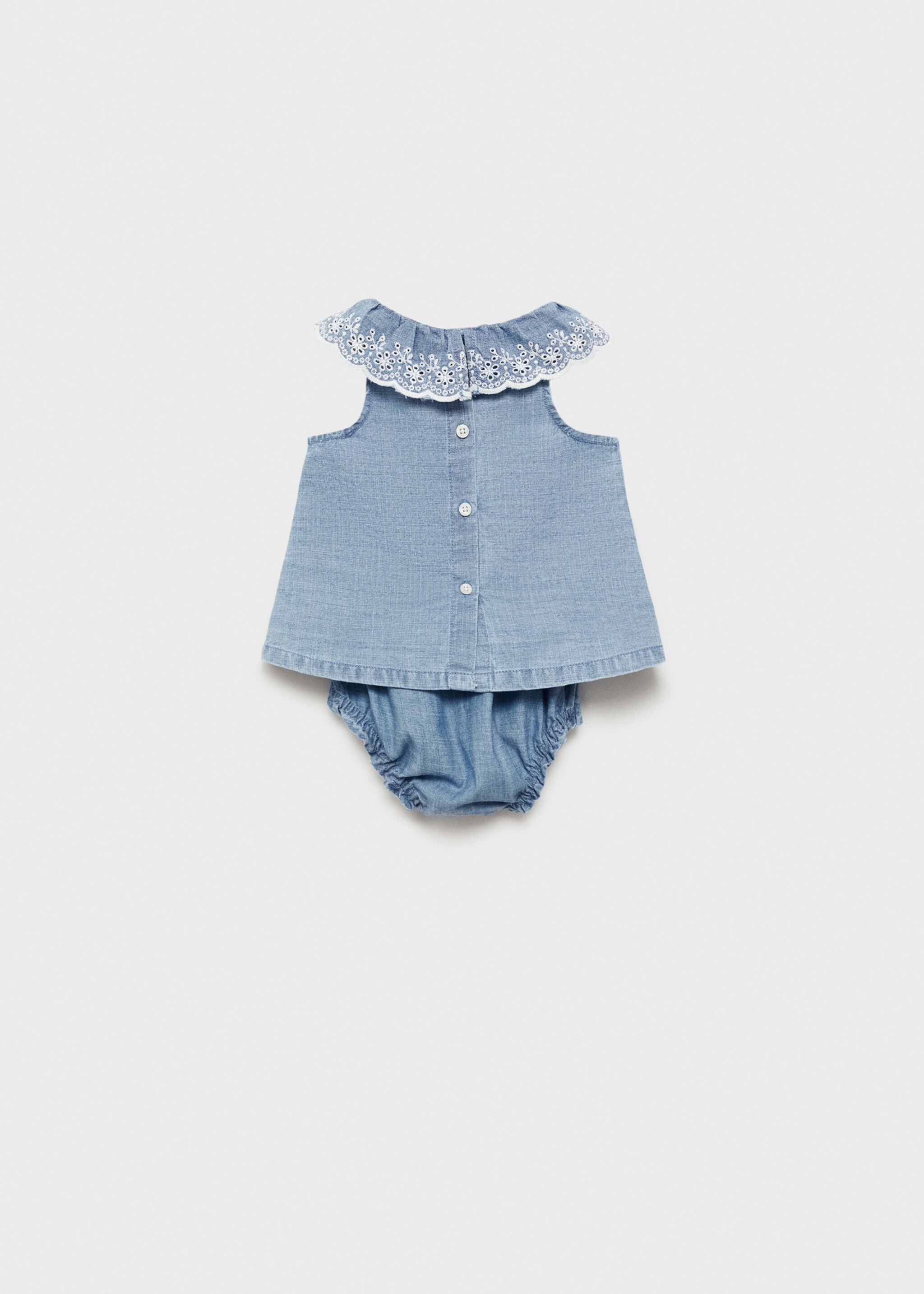 Vestit i calcetes de bolquer cotó - Revers de l'article