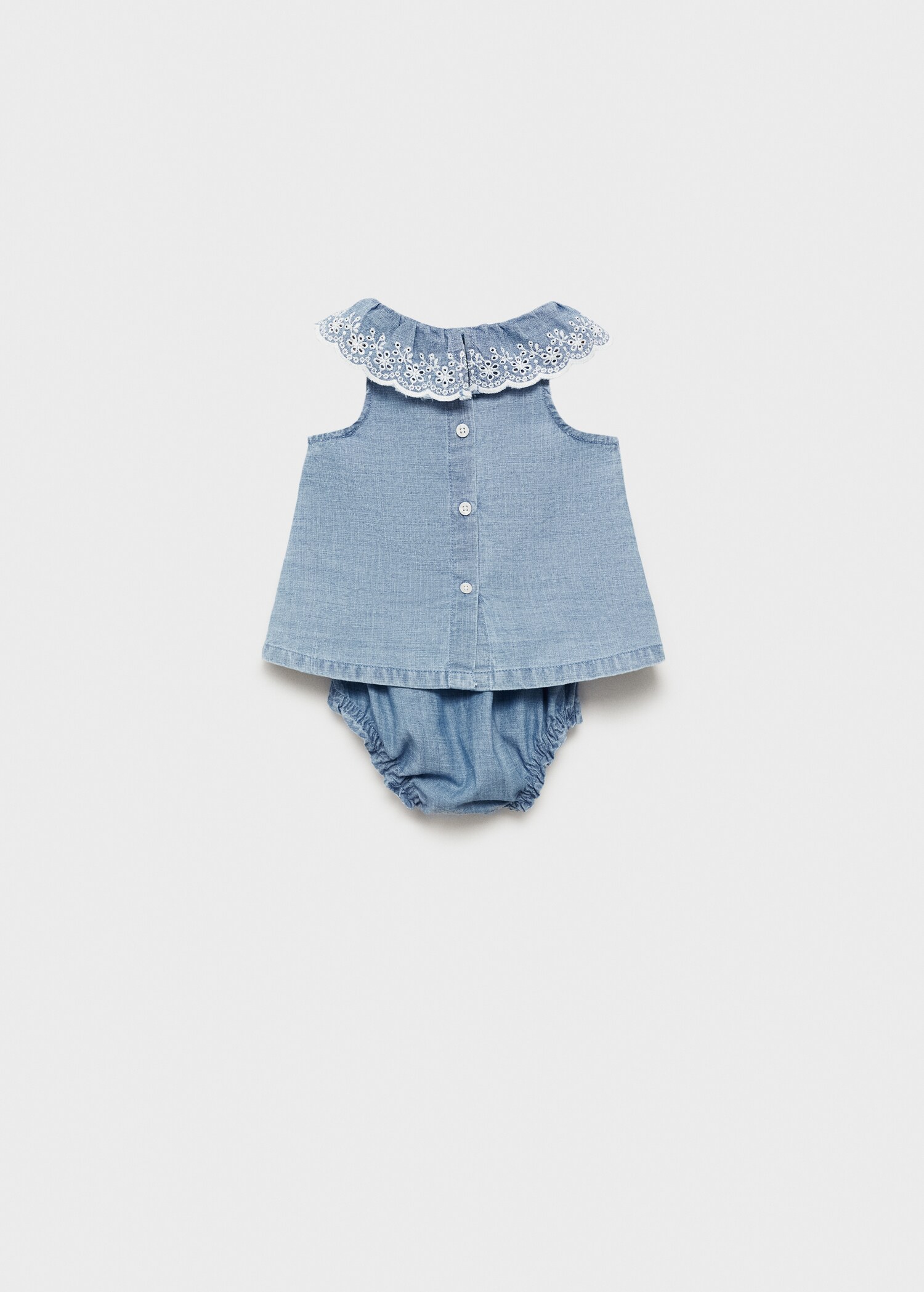 Cotton dress and nappy cover - Reverse of the article