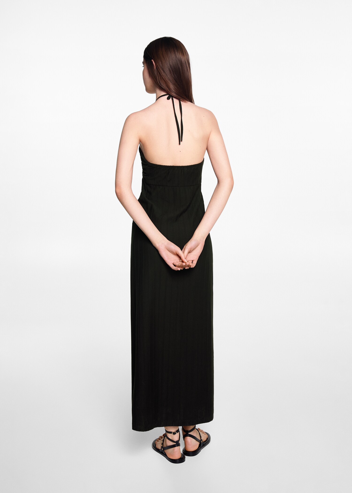Robe longue texturée - Verso de l’article