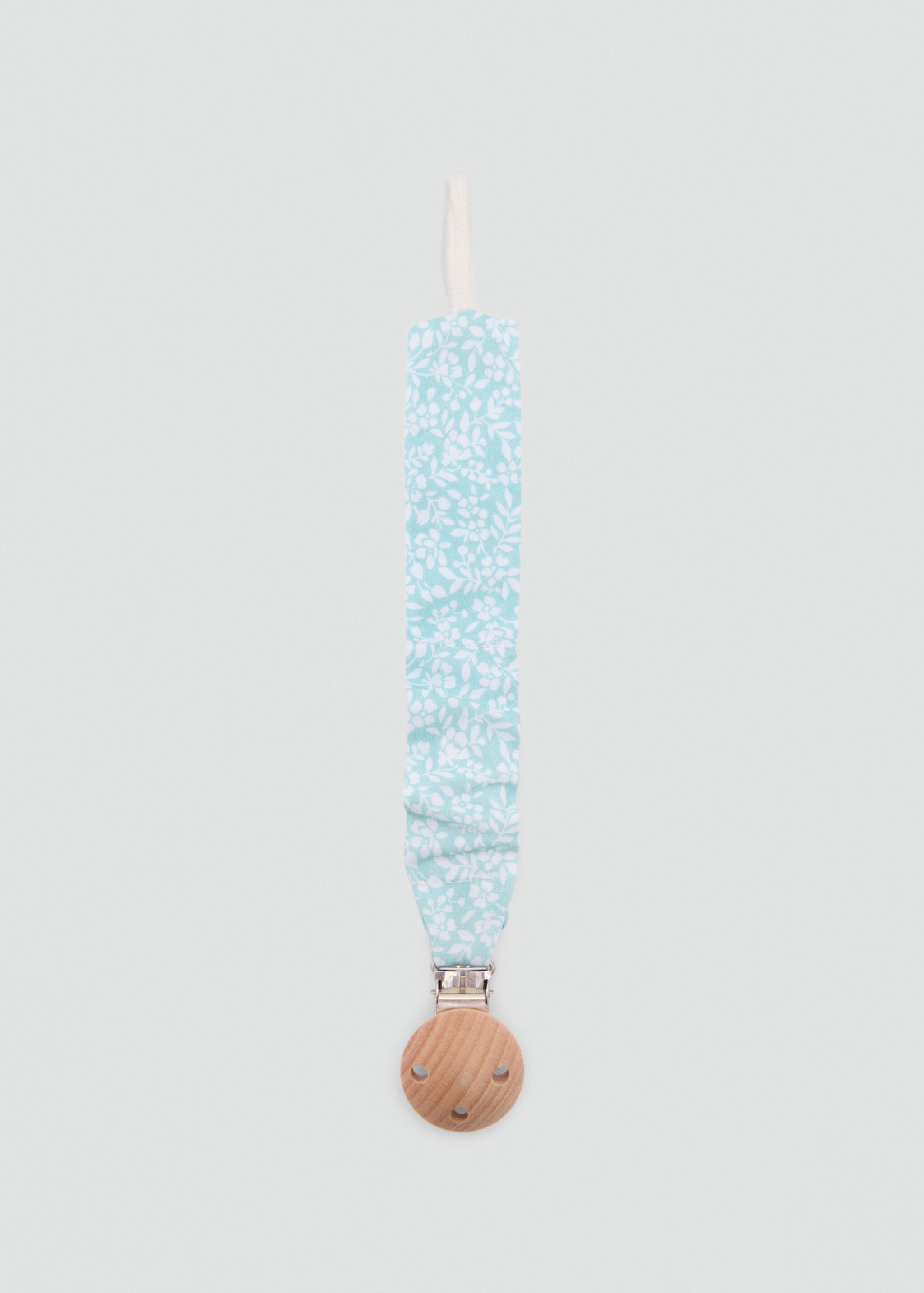 Printed brooch pacifier holder - Article without model, Aqua Green. Ref: 67018280-00.