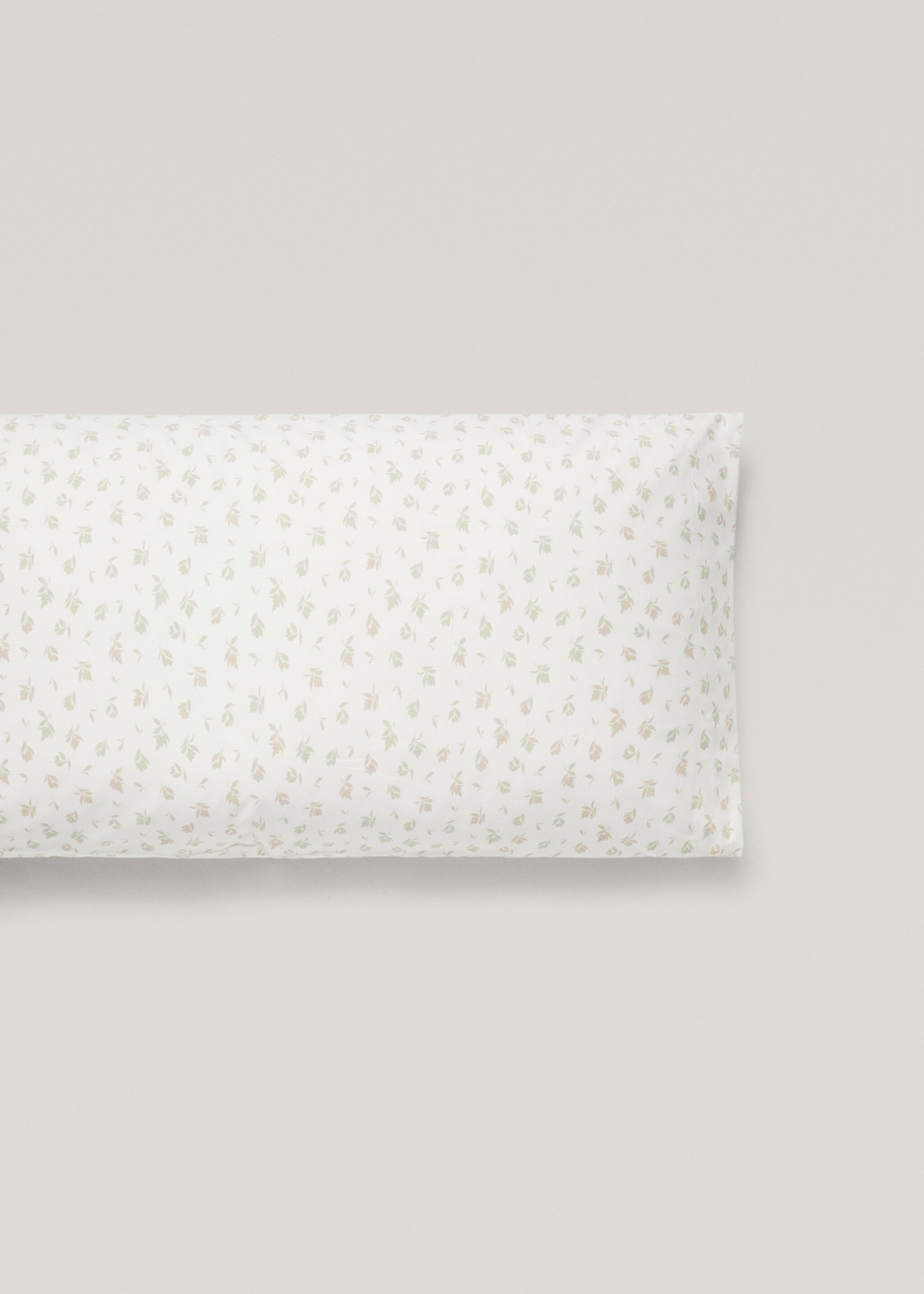 Cotton pillowcase with floral design 45x110cm - Article without model