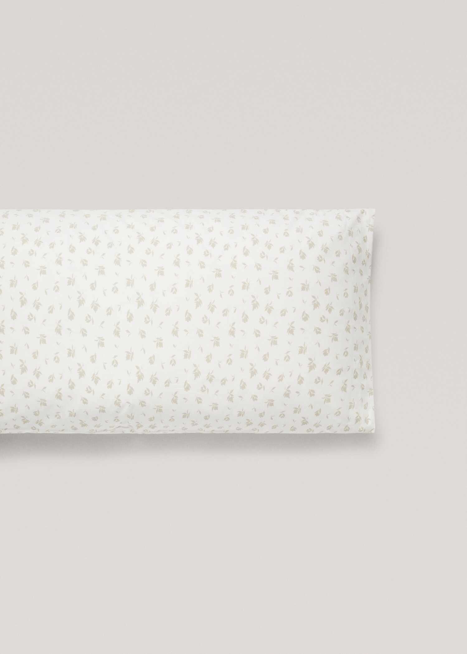 Cotton pillowcase with floral design 45x110cm - Article without model