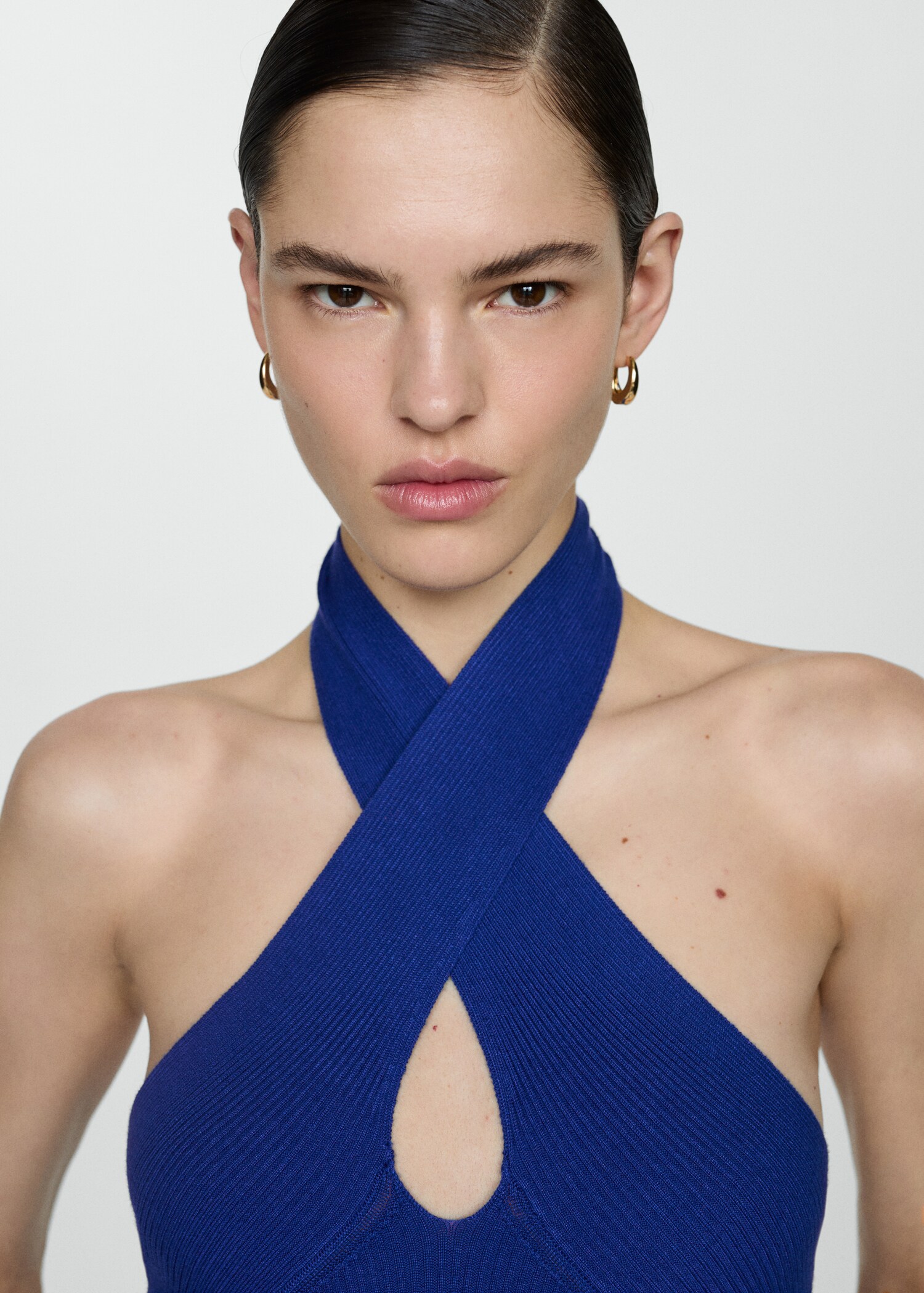 Halter-neck knitted top - Details of the article 1