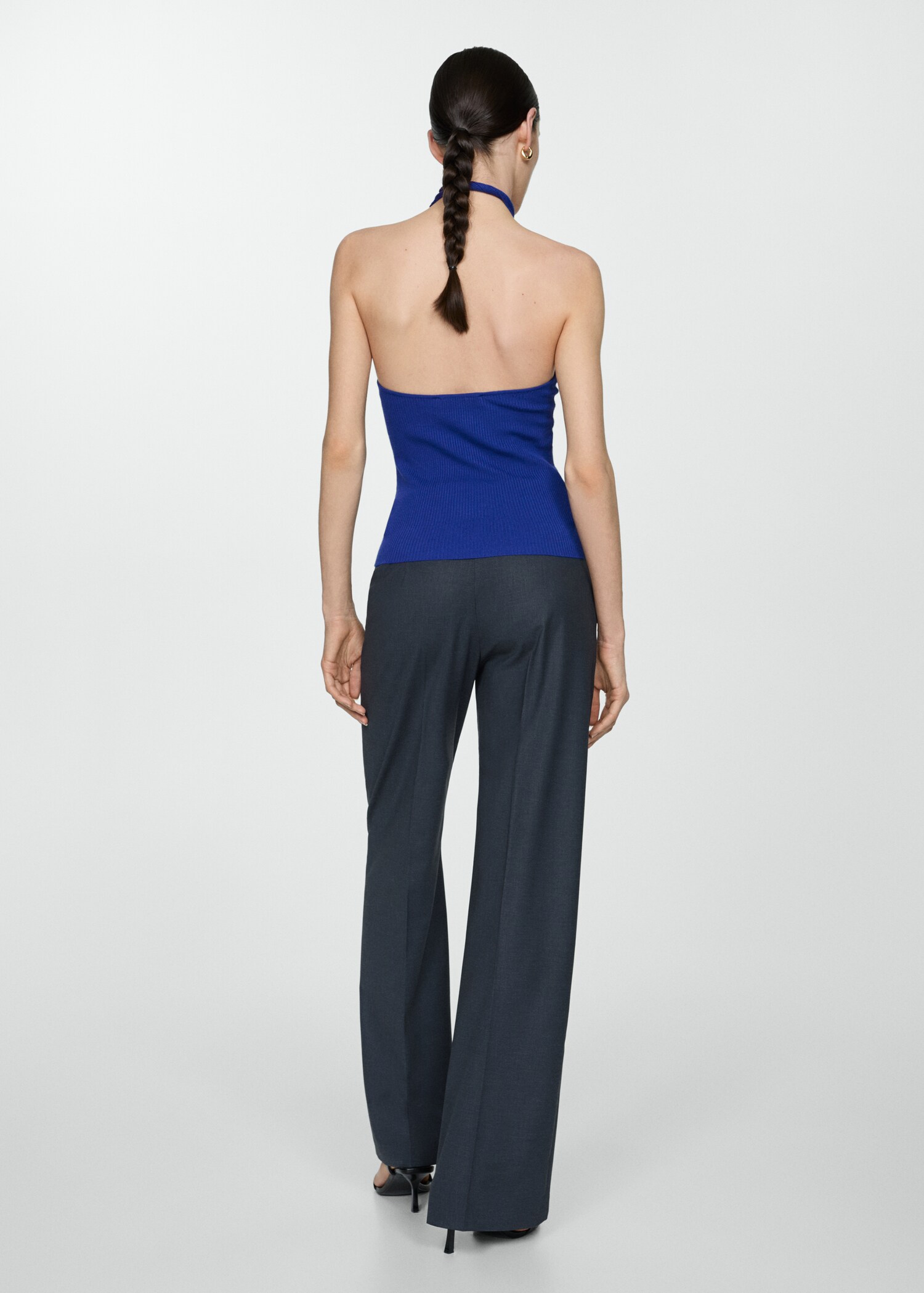 Halter-neck knitted top - Reverse of the article