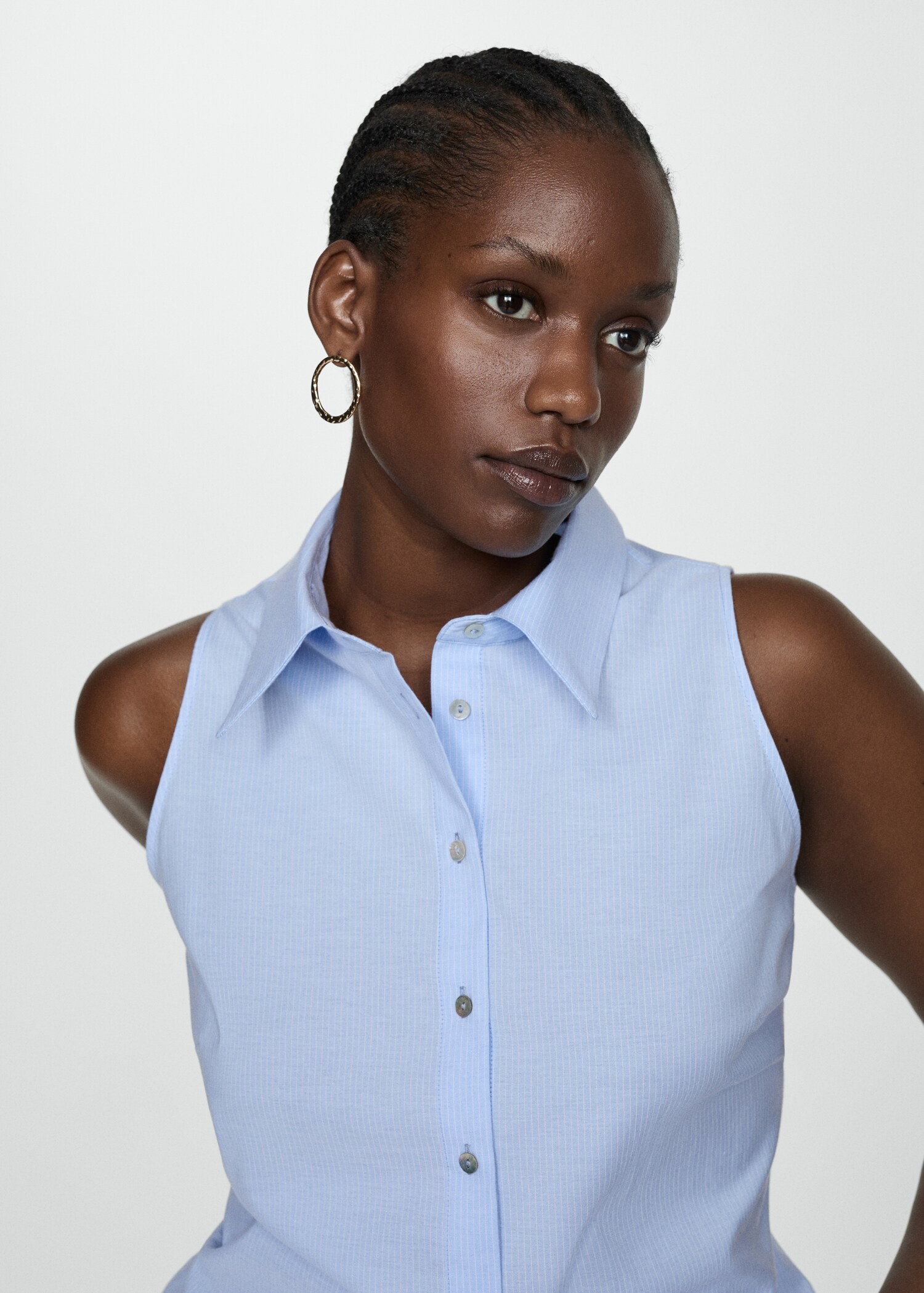 Chemise sans manches rayures - Détail de l'article 4