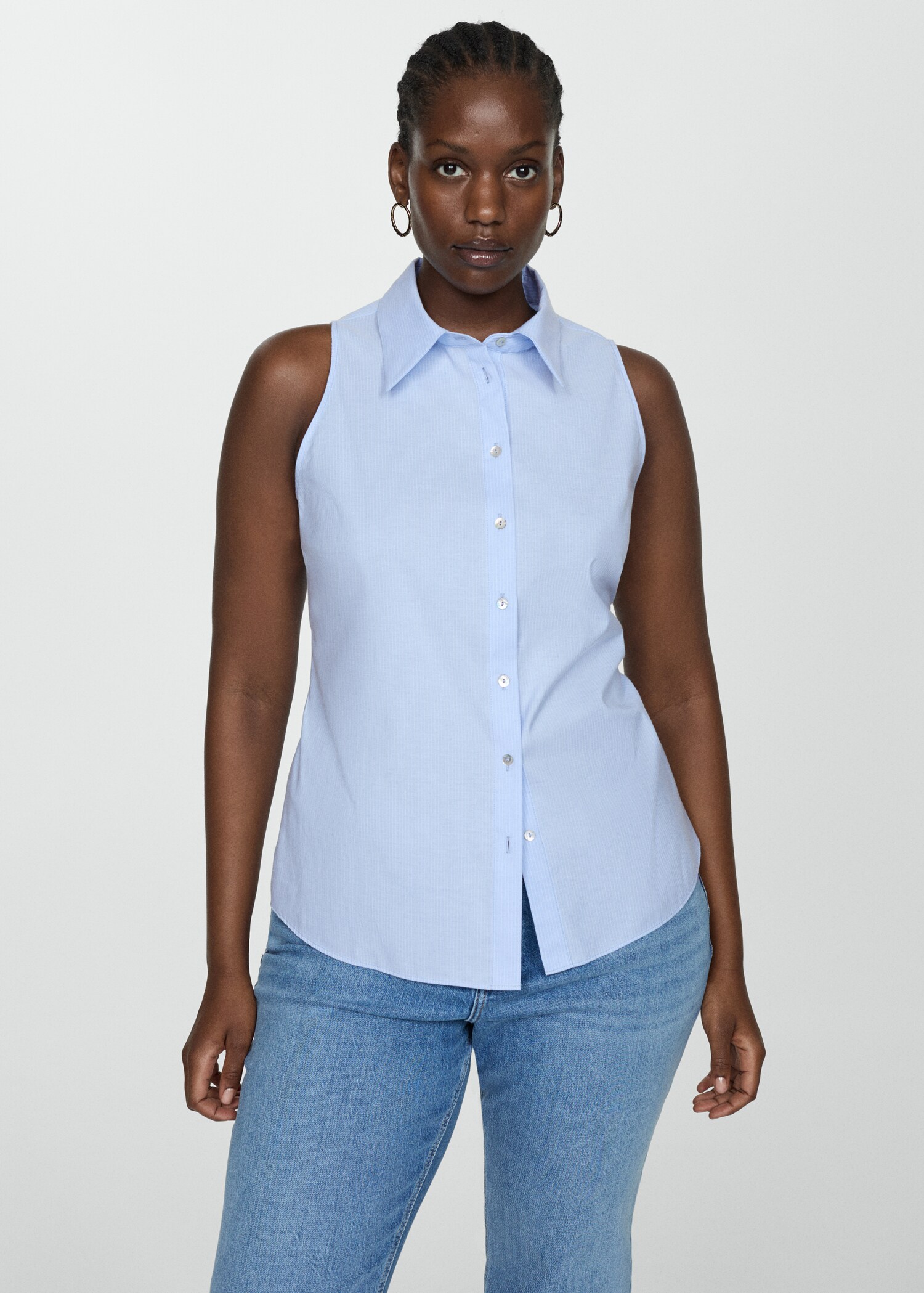 Chemise sans manches rayures - Détail de l'article 5