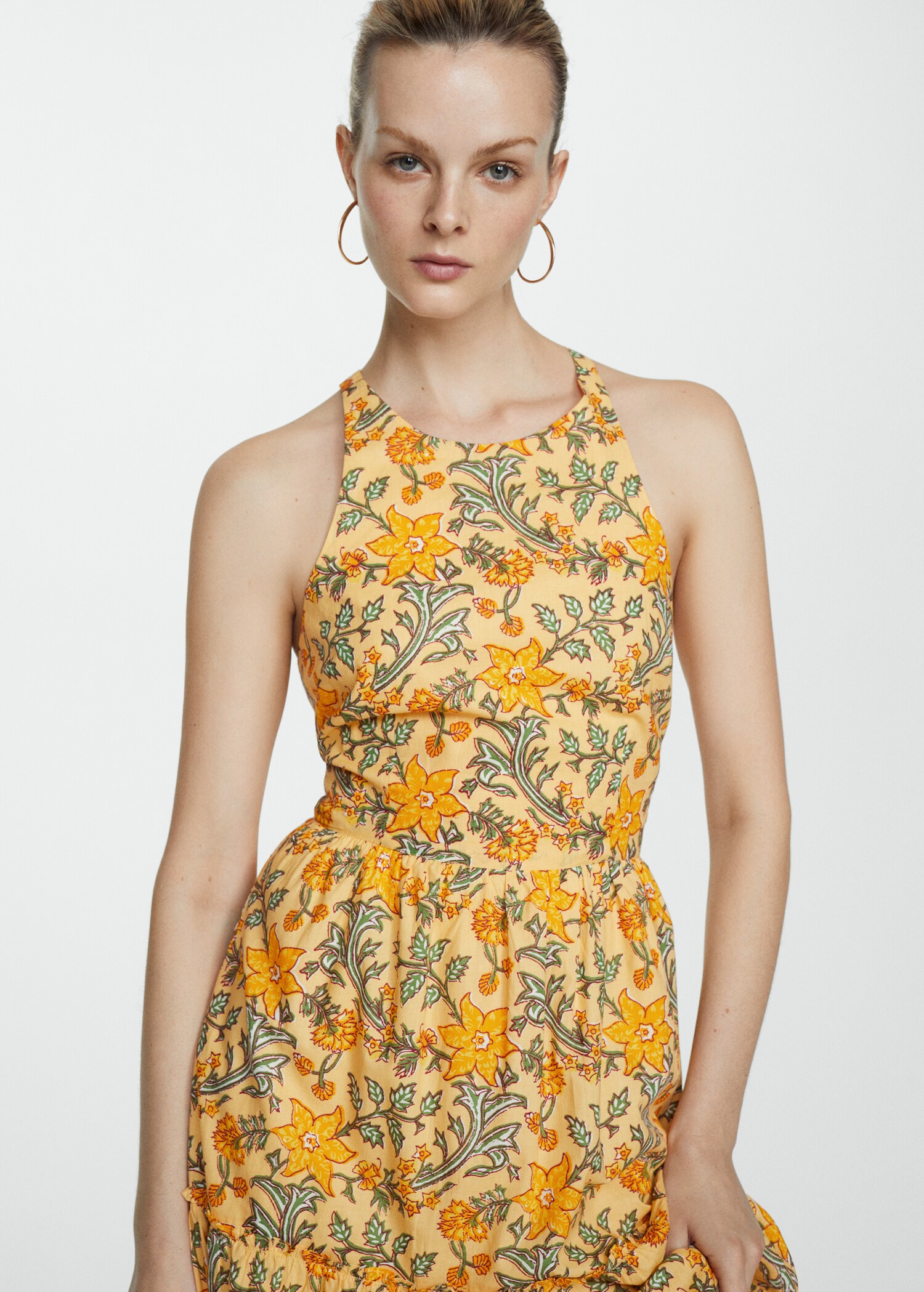 Printed bow dress - Medium plane