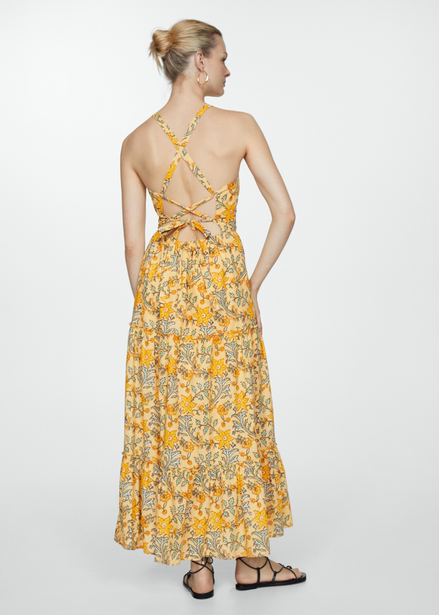 Printed bow dress - Reverse of the article