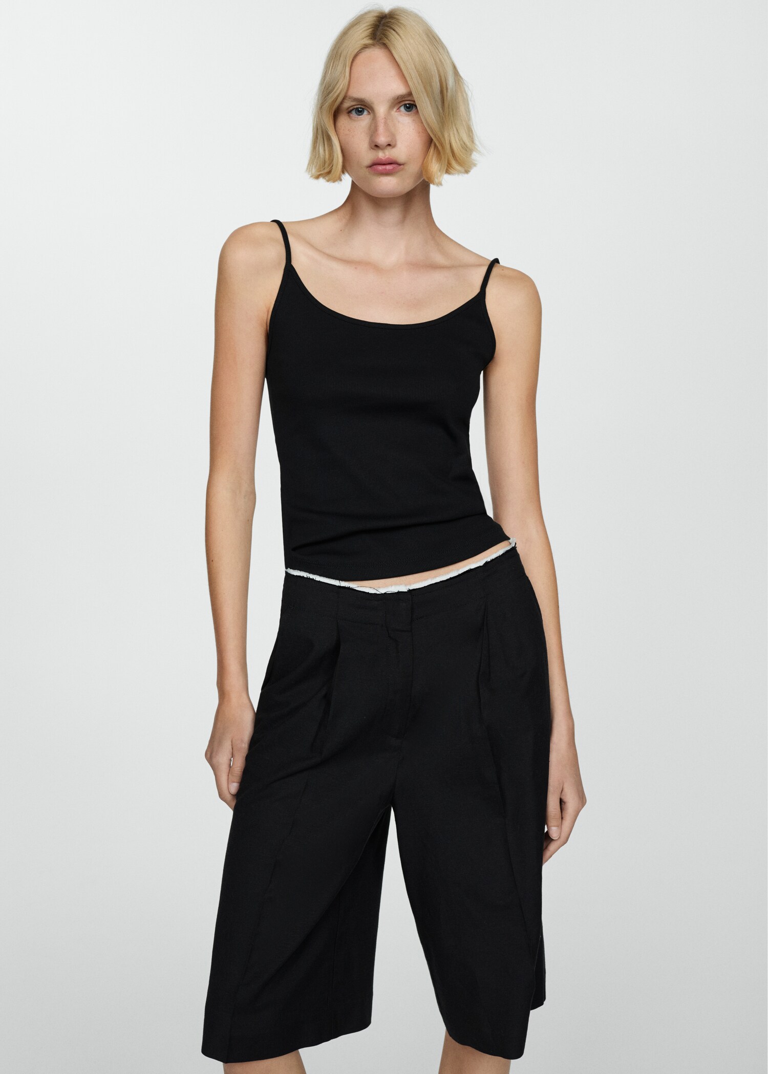 Top maille bretelles - Plan moyen