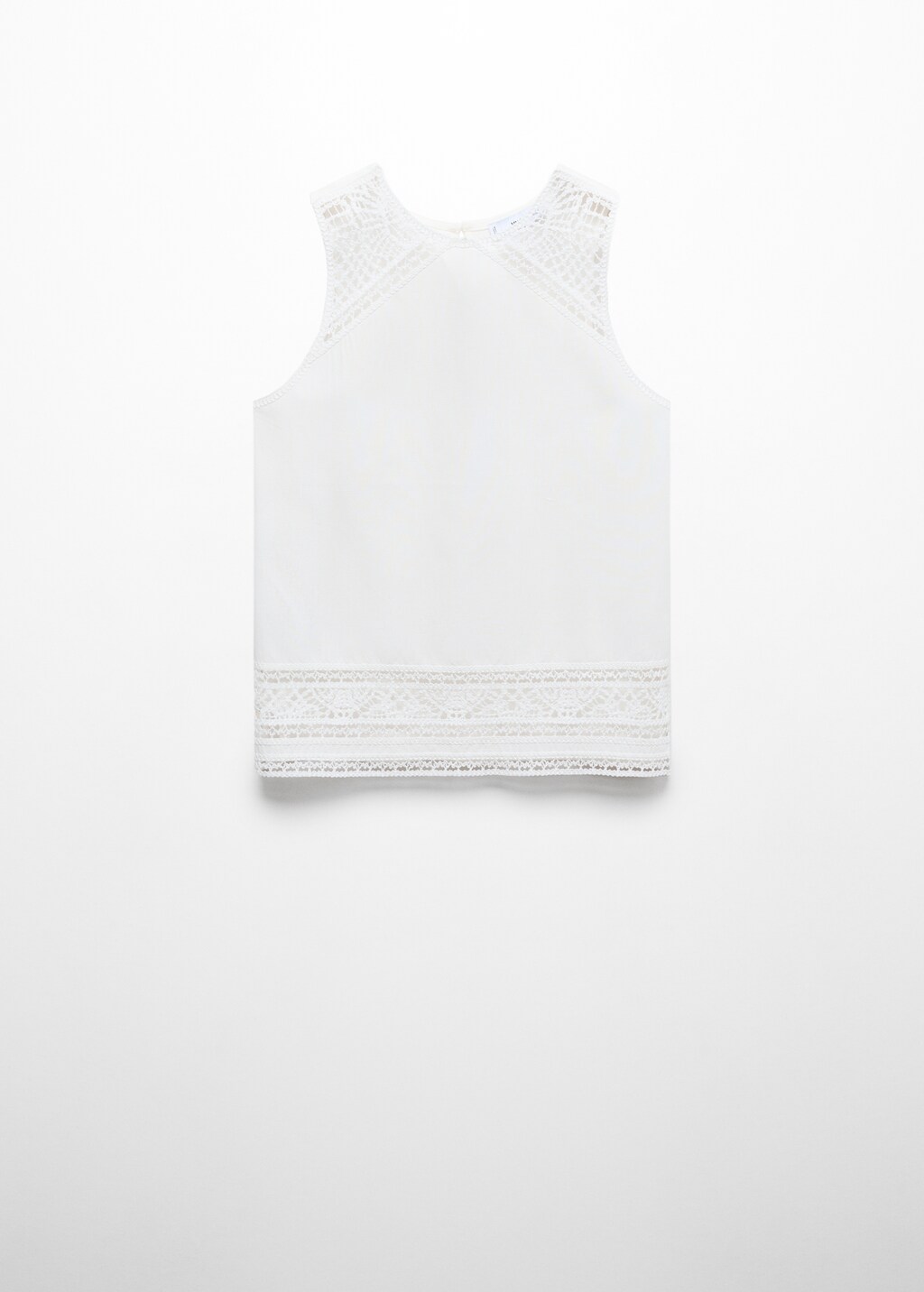 Embroidered cotton top - Women | MANGO OUTLET USA