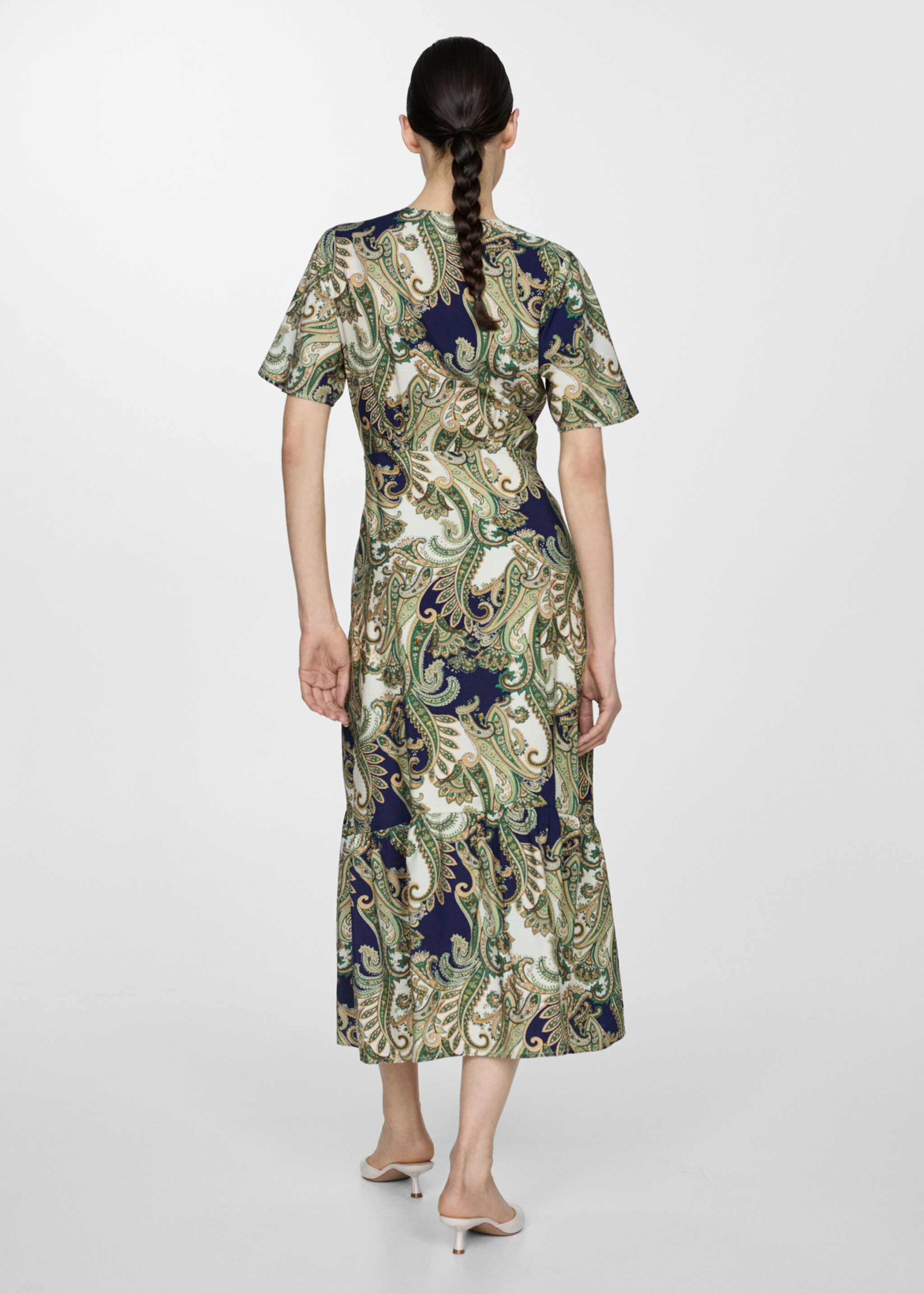 Vestido estampado lazo - Reverso del artículo