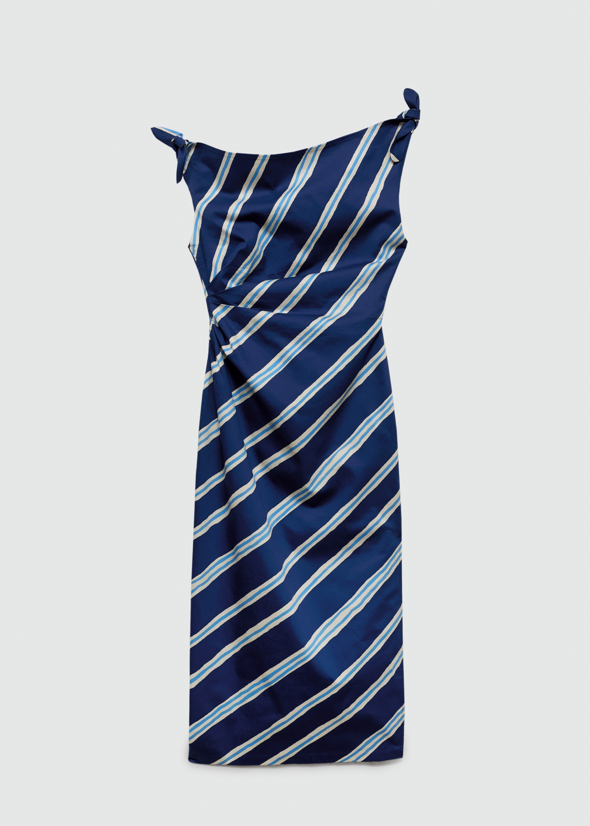 Striped dress with bare shoulders - Article without model