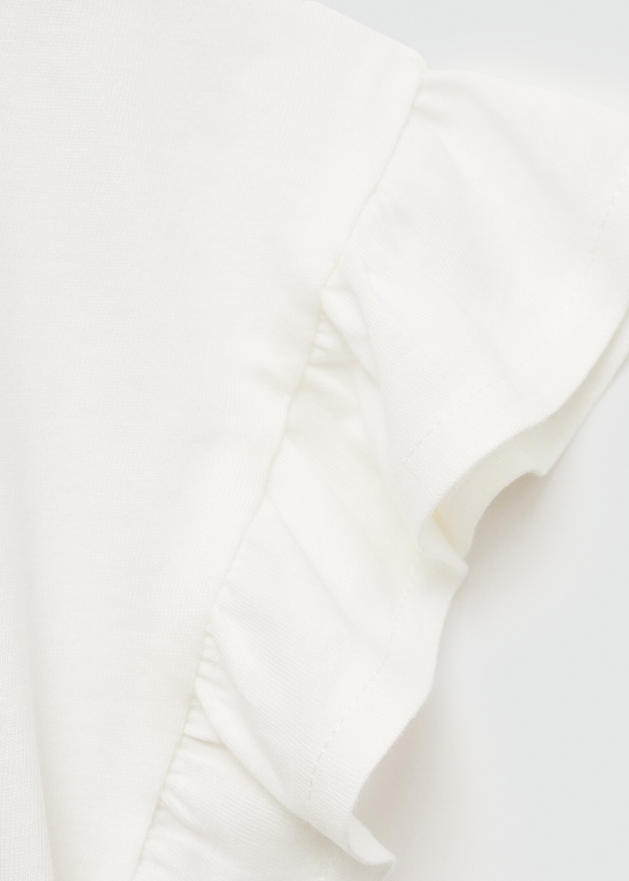 Ruffled message T-shirt - Details of the article 0