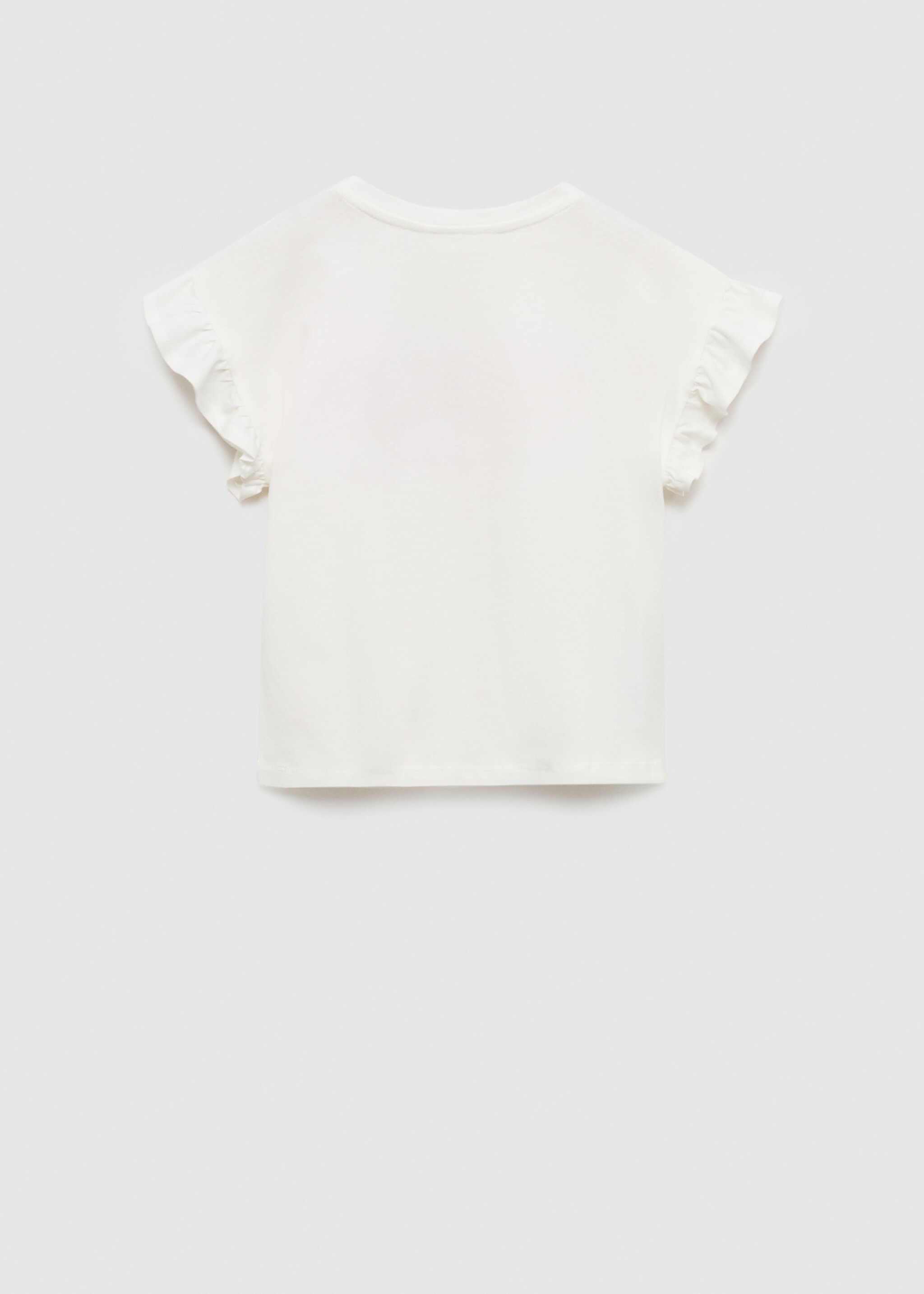 Ruffled message T-shirt - Reverse of the article