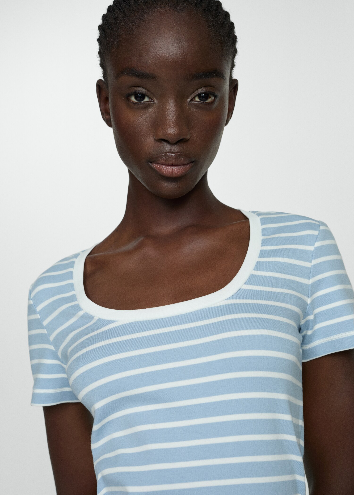 Printed striped T-shirt - Details of the article 1