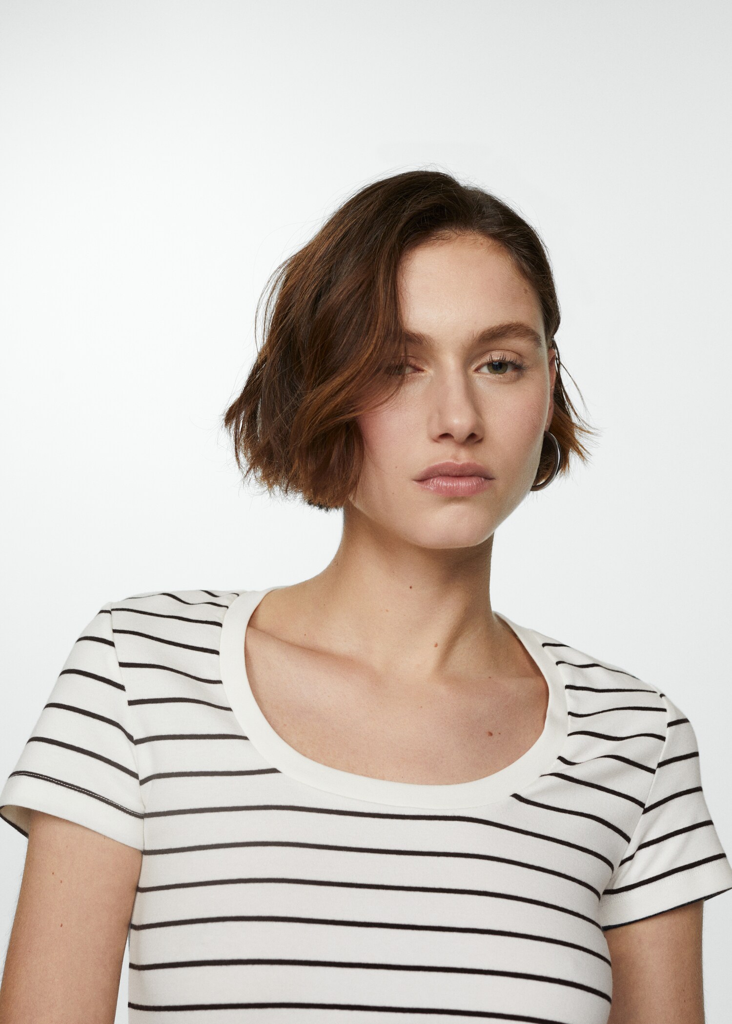 Printed striped T-shirt - Details of the article 1