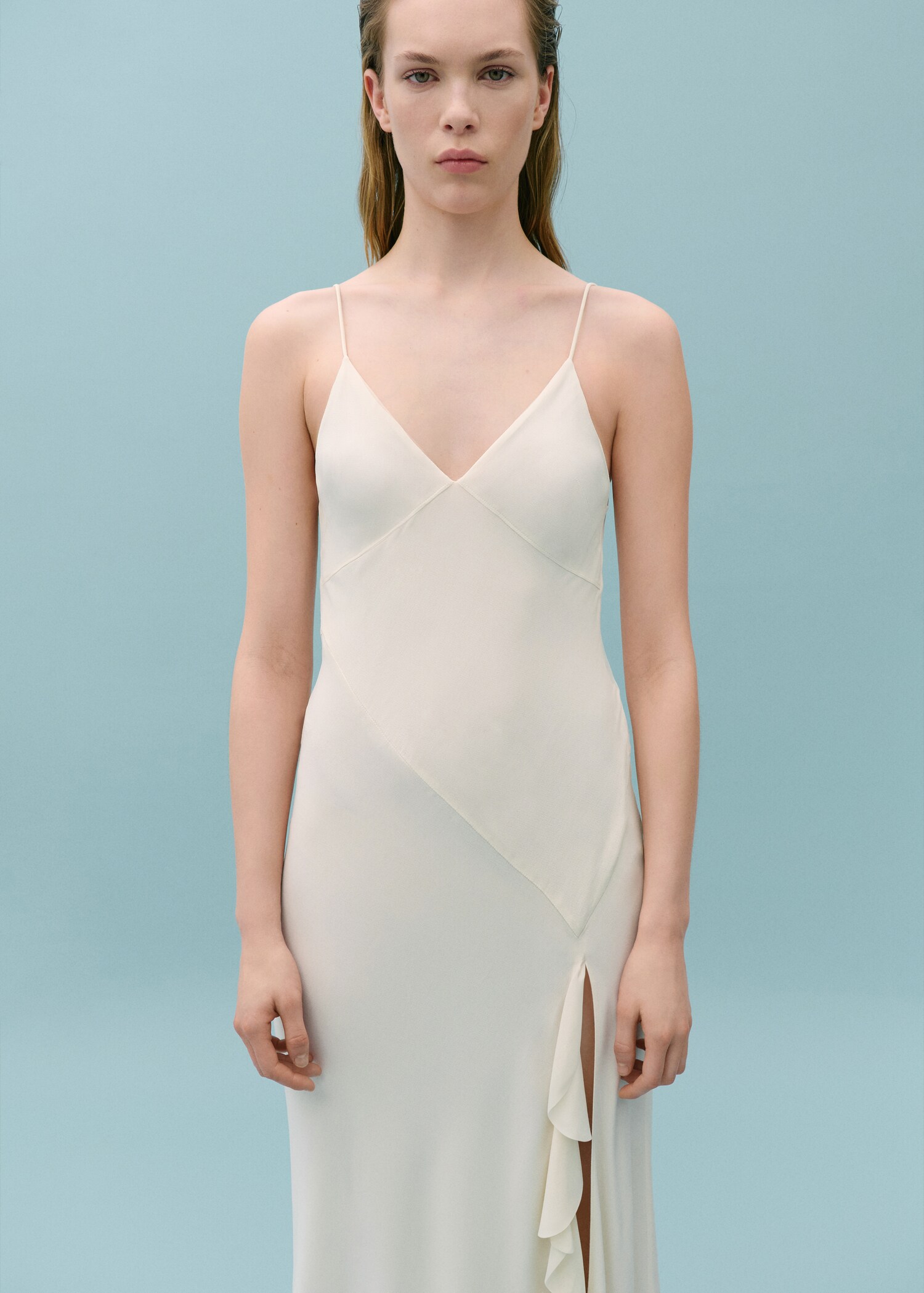 Asymmetric ruffled dress - Medium plane
