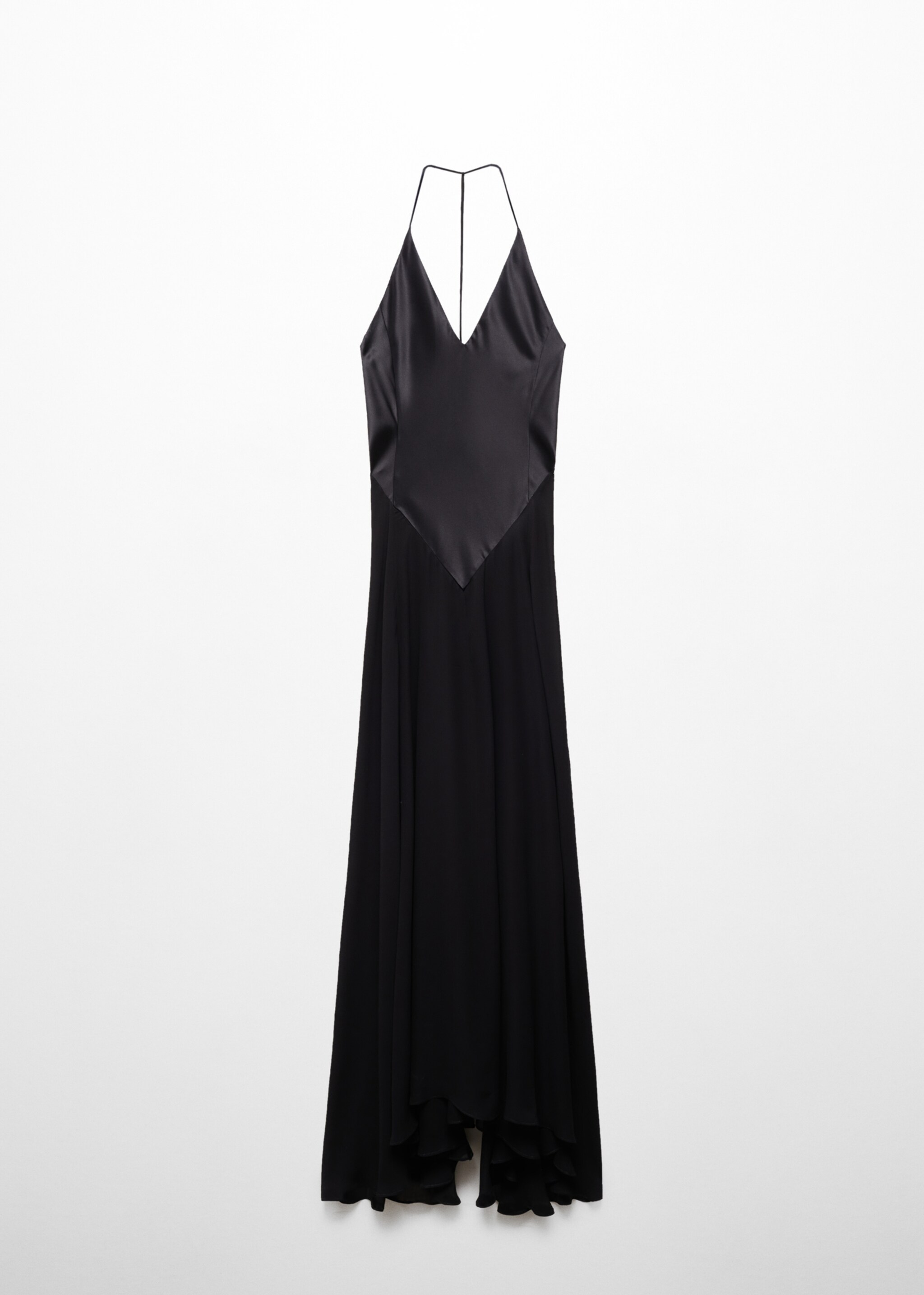 Halbdurchsichtiges Seidenkleid mit kombiniertem Unterkleid - Artikel ohne Model