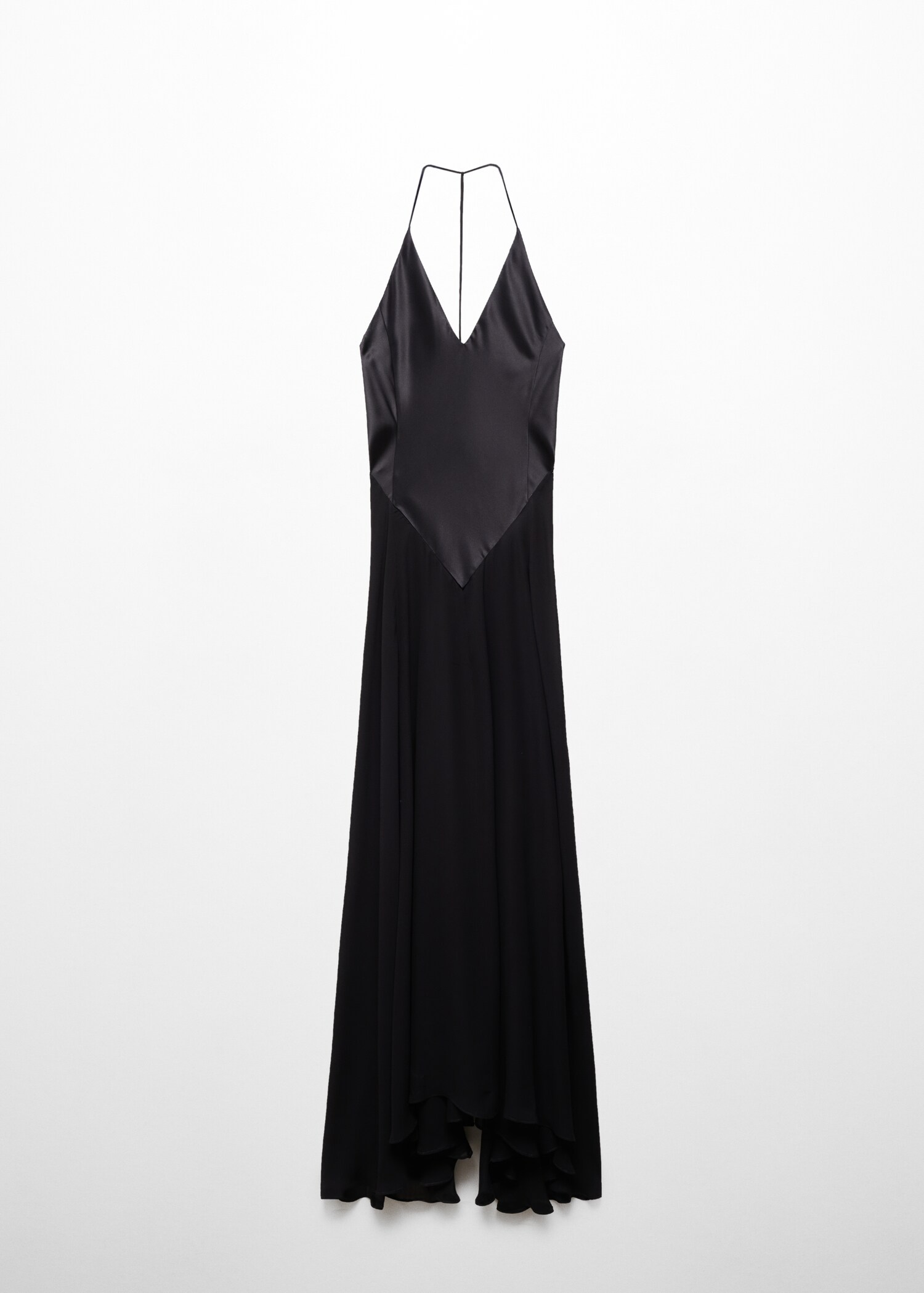 Halbdurchsichtiges Seidenkleid mit kombiniertem Unterkleid - Artikel ohne Model