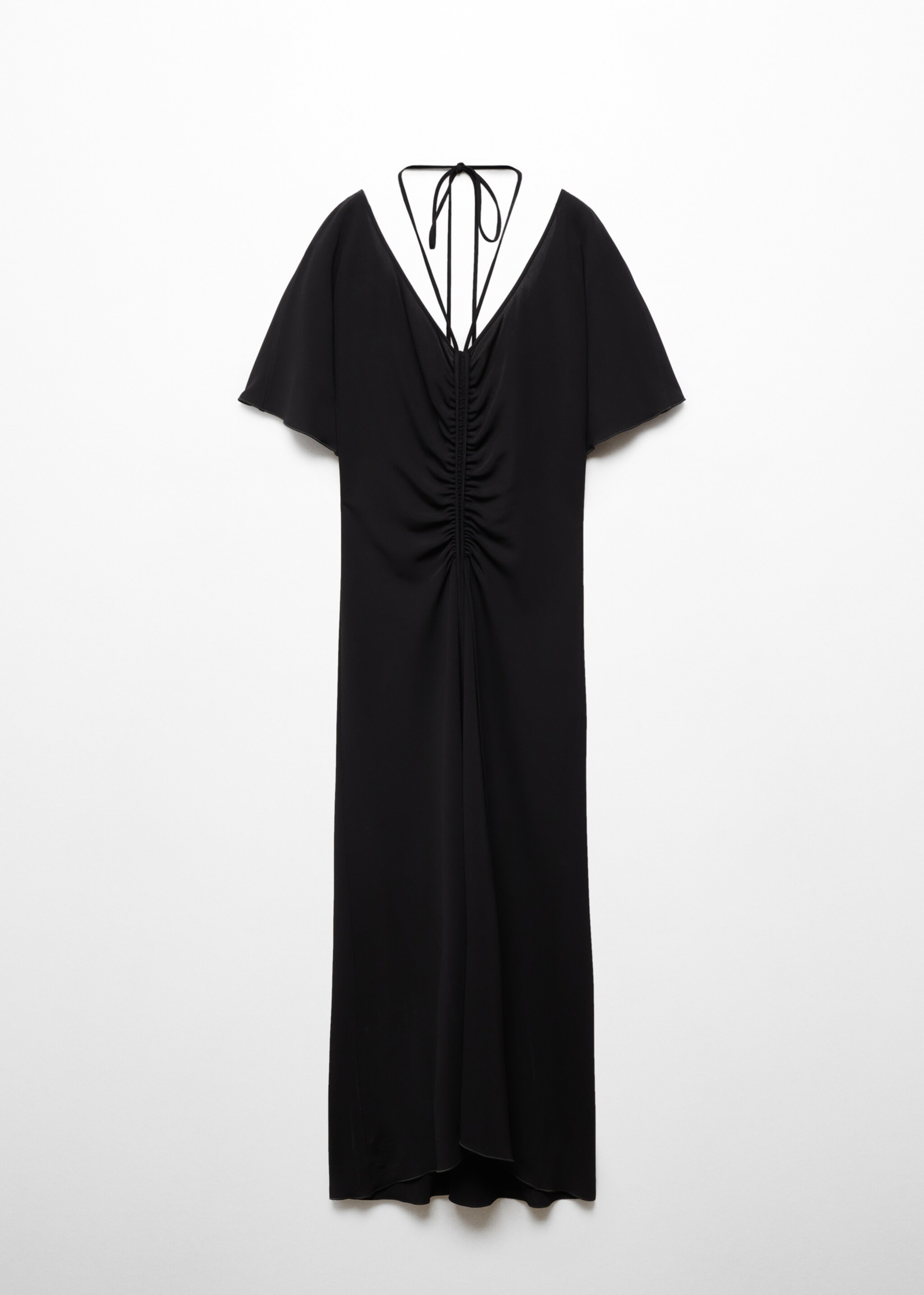 Knitted dress with gathered detail - Article without model