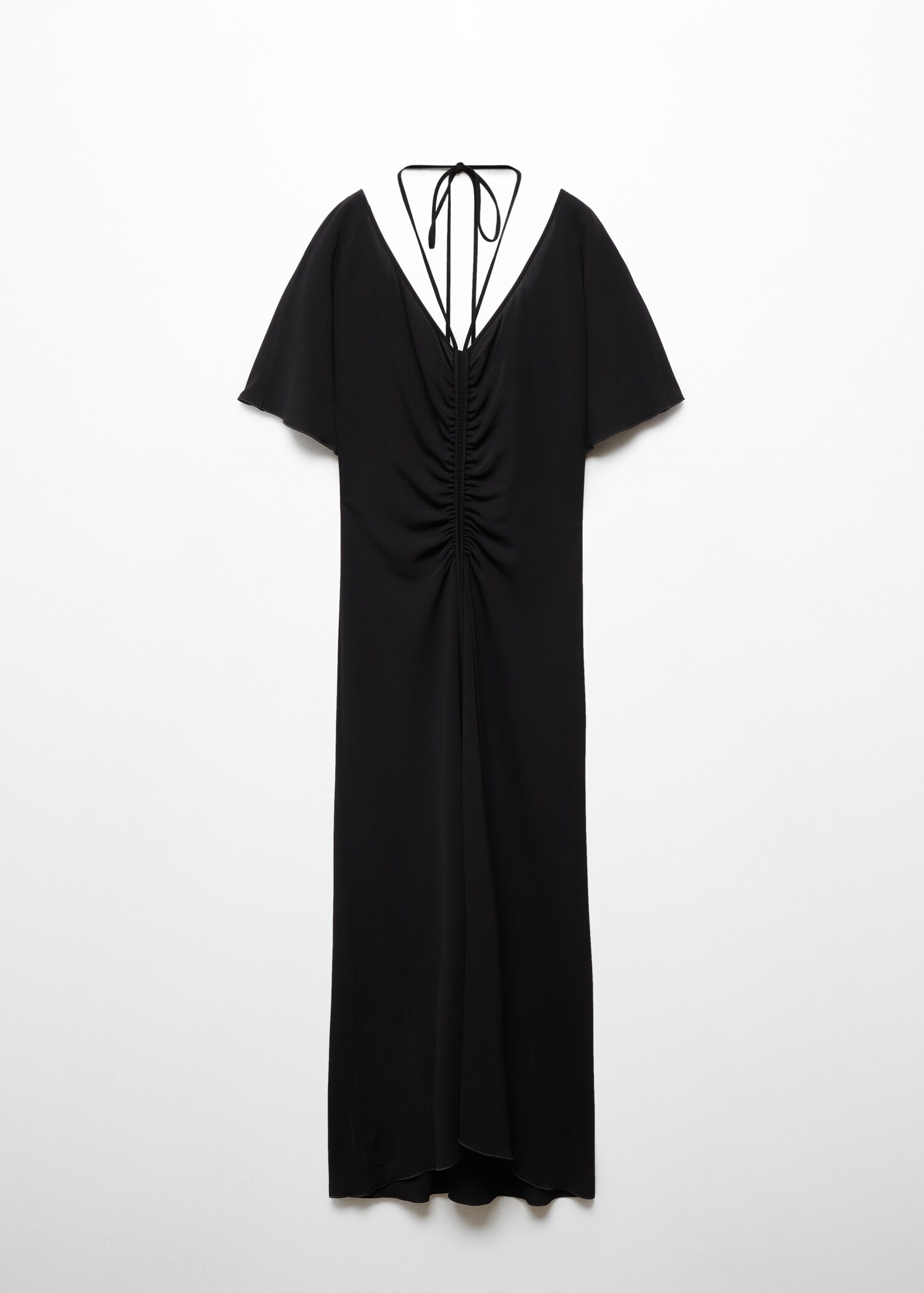 Knitted dress with gathered detail - Article without model