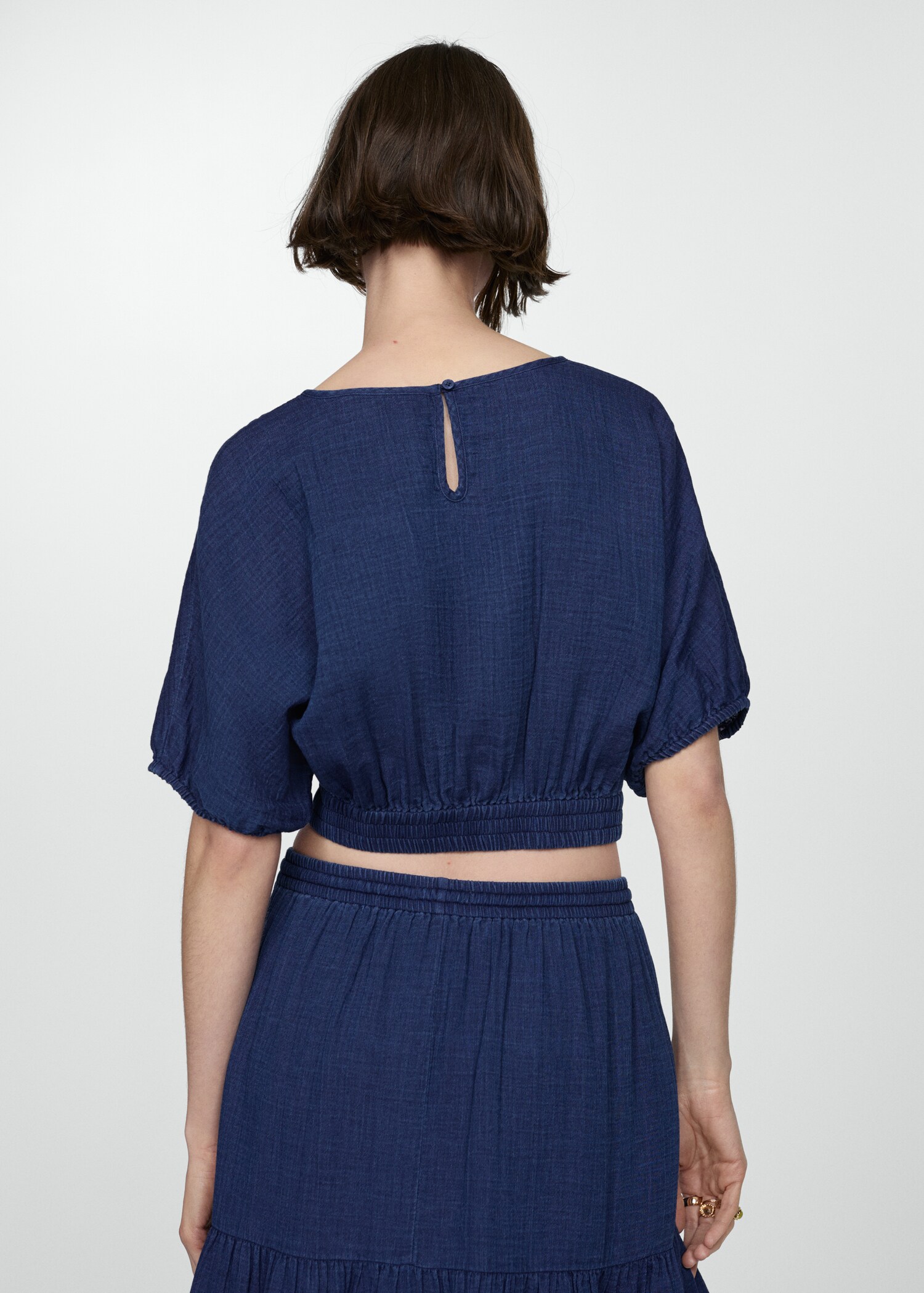 Top coton manches bouffantes - Verso de l’article