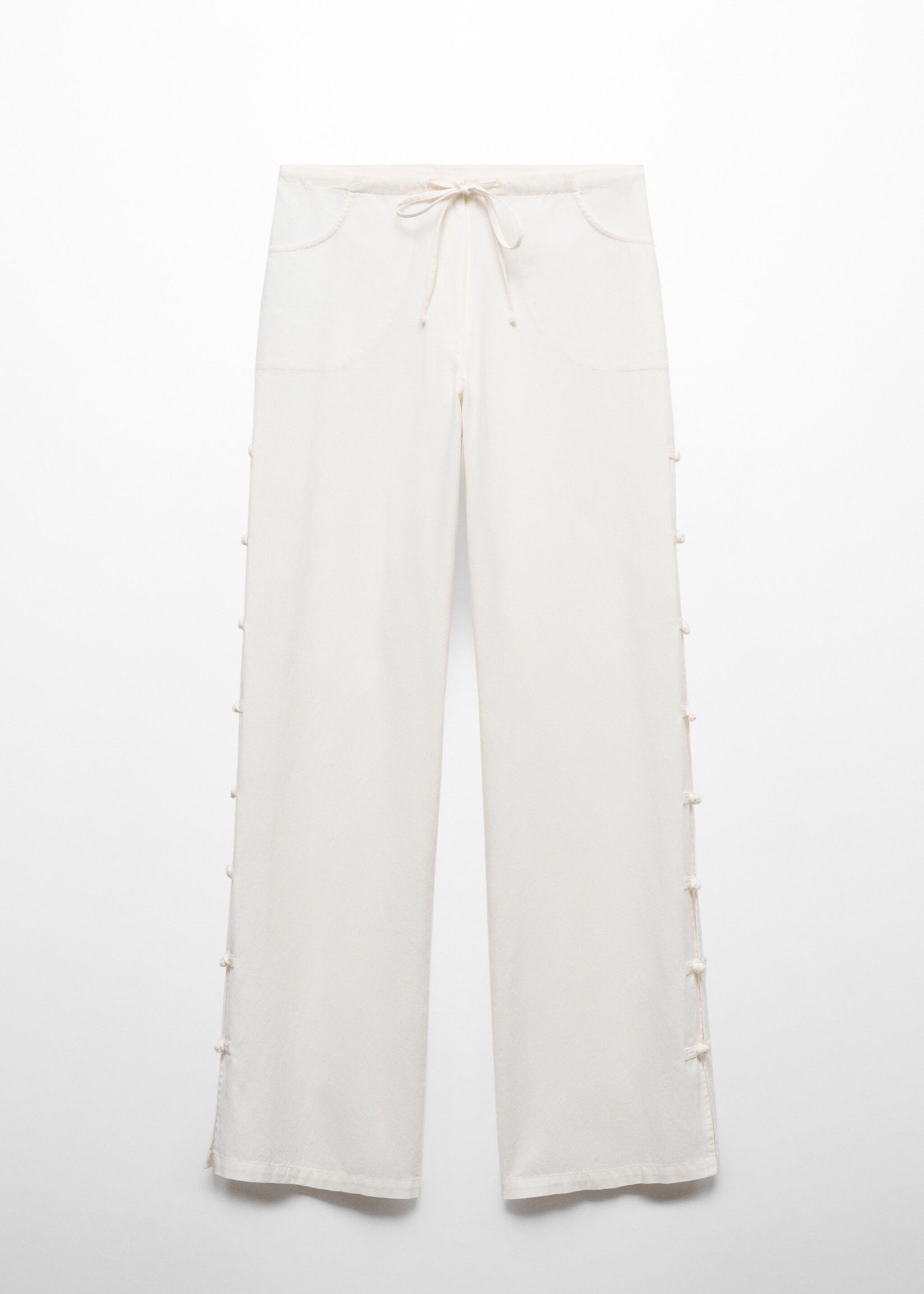 Wideleg trousers with buttons - Article without model